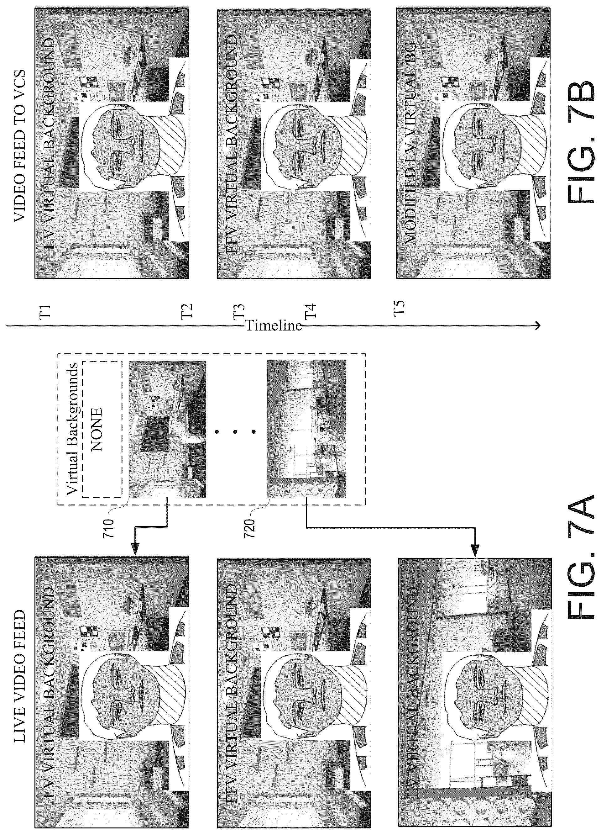 Patent US12568182 Figure 8 – Minimizing visual disruptions when transitioning from presenting a freeze frame video to presenting a live video during a video communication session