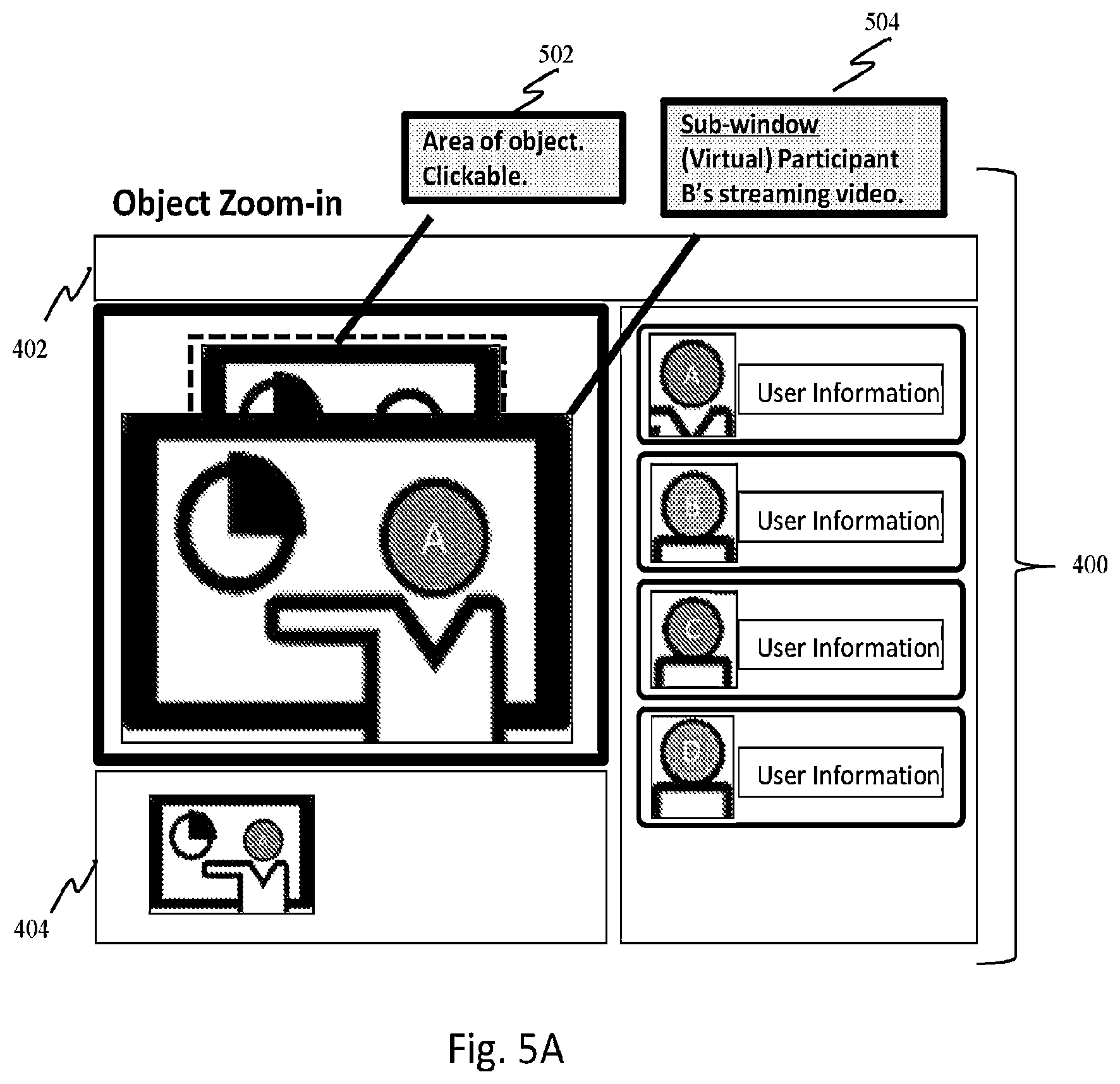 Patent US12568187 Figure 5 – System and method for augmented views in an online meeting