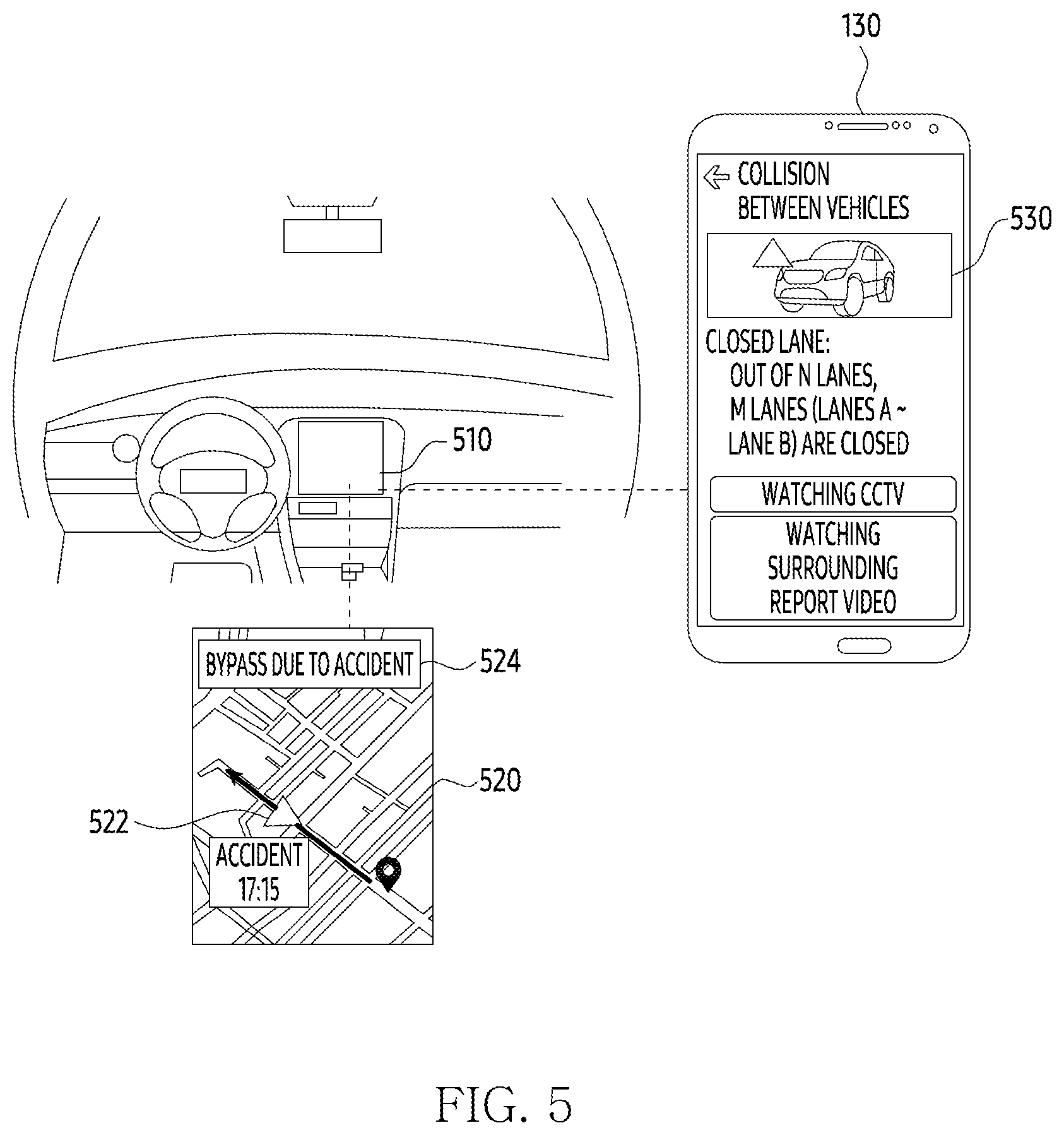 Patent US12568191 Figure 5 – Electronic device and method for processing data received from in-vehicle electronic device