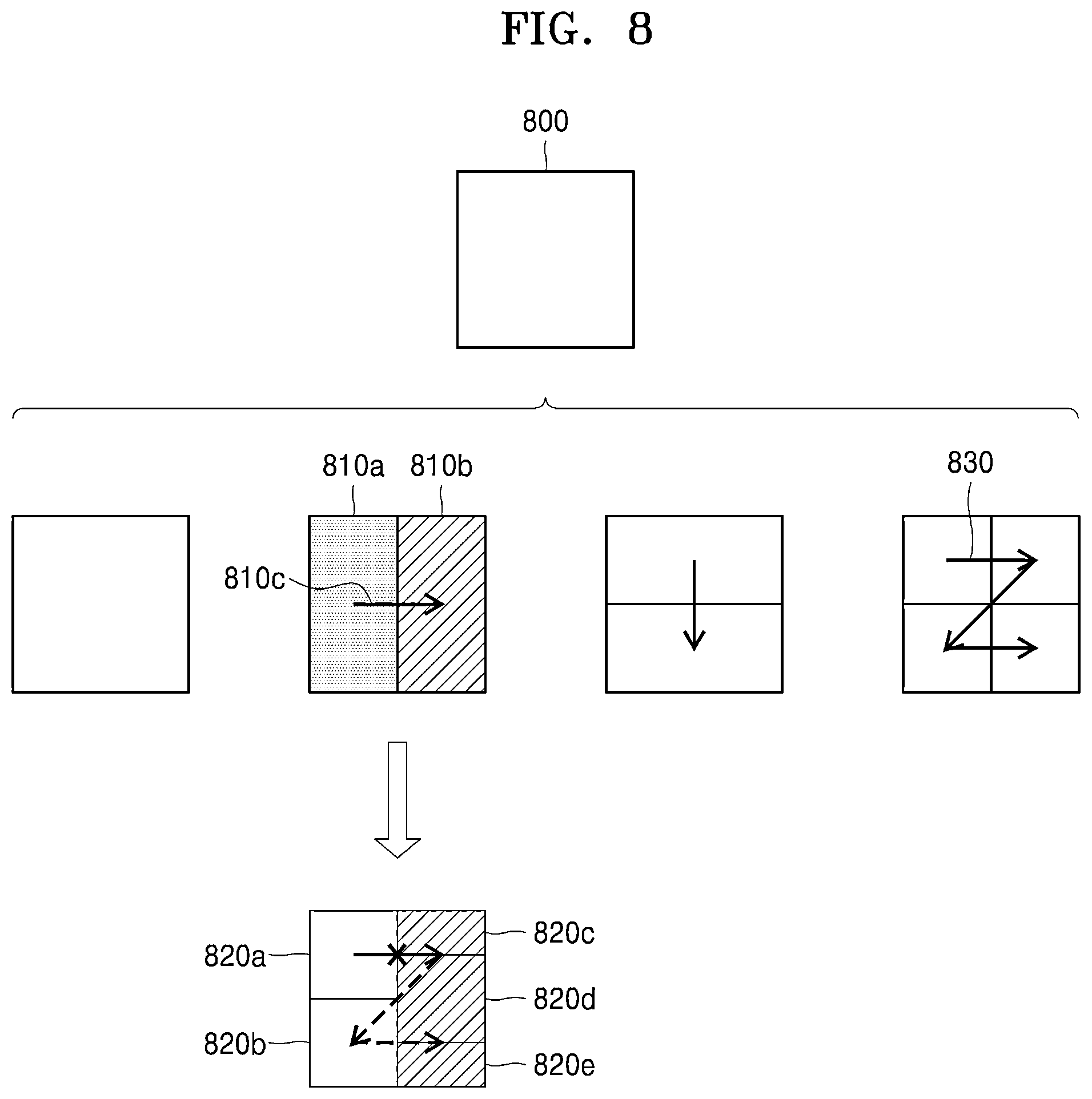 Patent US12568207 Figure 8 – Device and method for encoding and decoding motion information by means of neighboring motion information