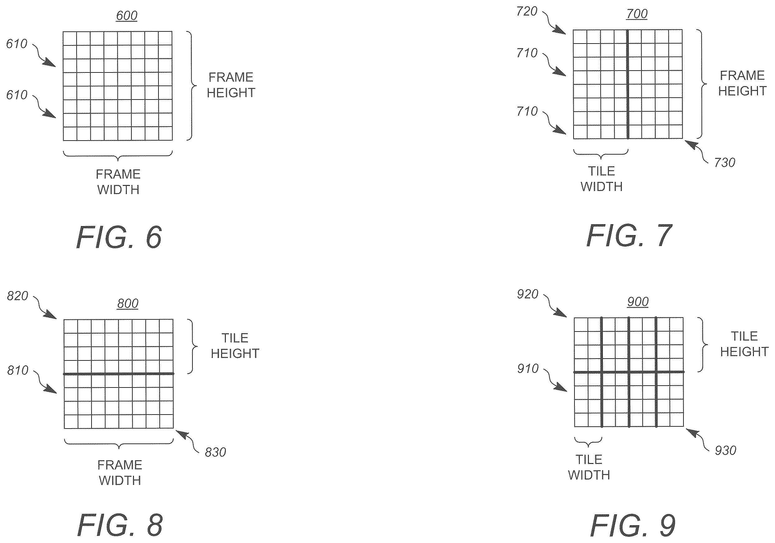 Patent US12568226 Figure 6 – Encoding and decoding using tiling