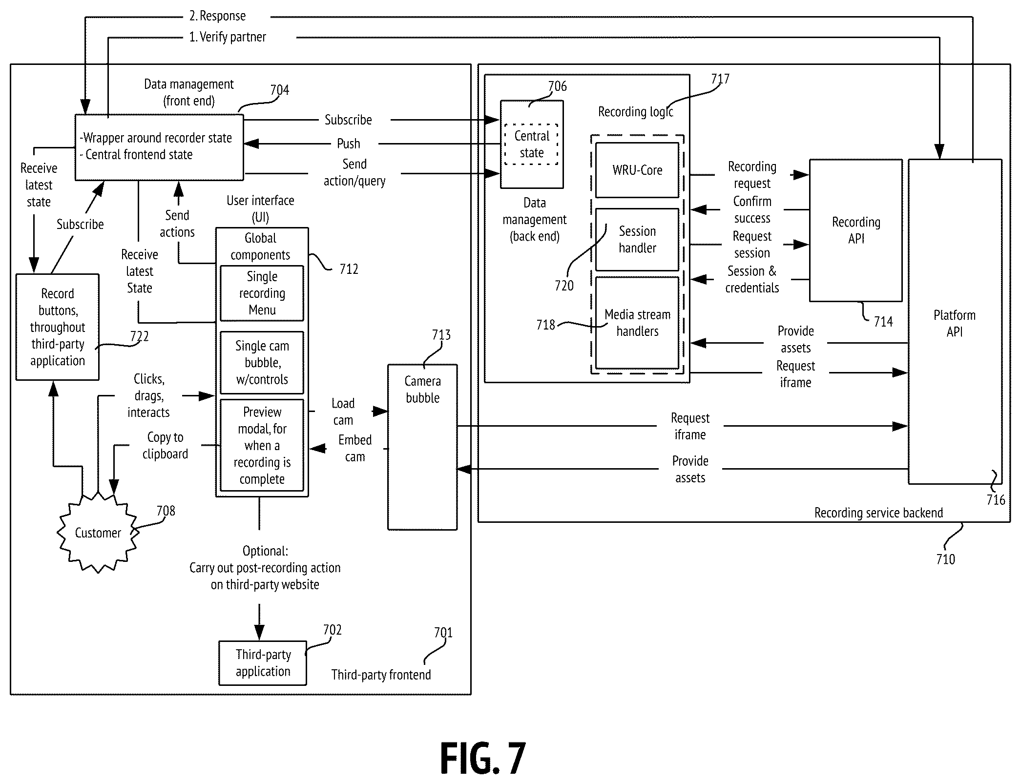 Patent US12568256 Figure 7 – Instantaneous media stream transcription systems and methods
