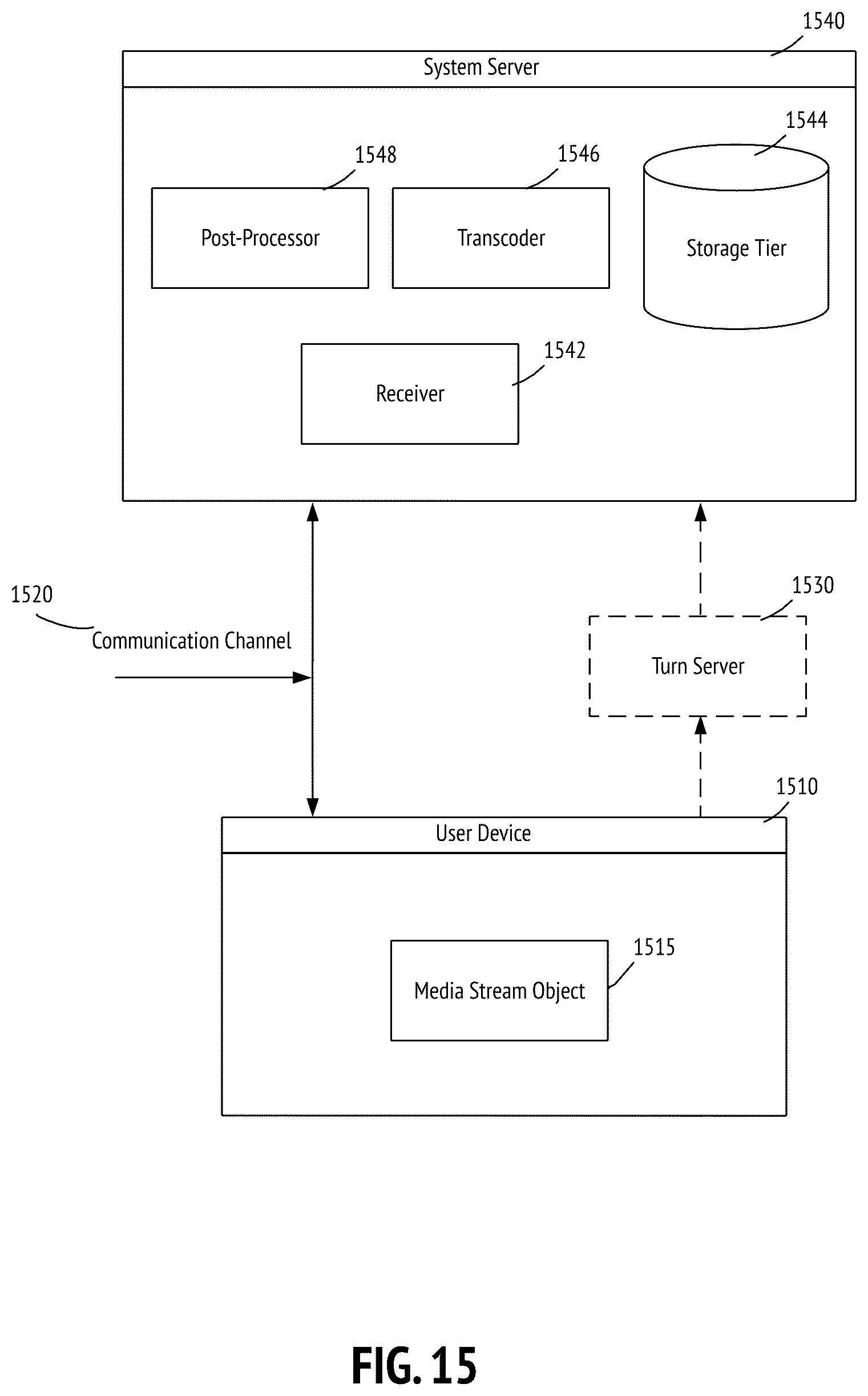 Patent US12568256 Figure 15 – Instantaneous media stream transcription systems and methods