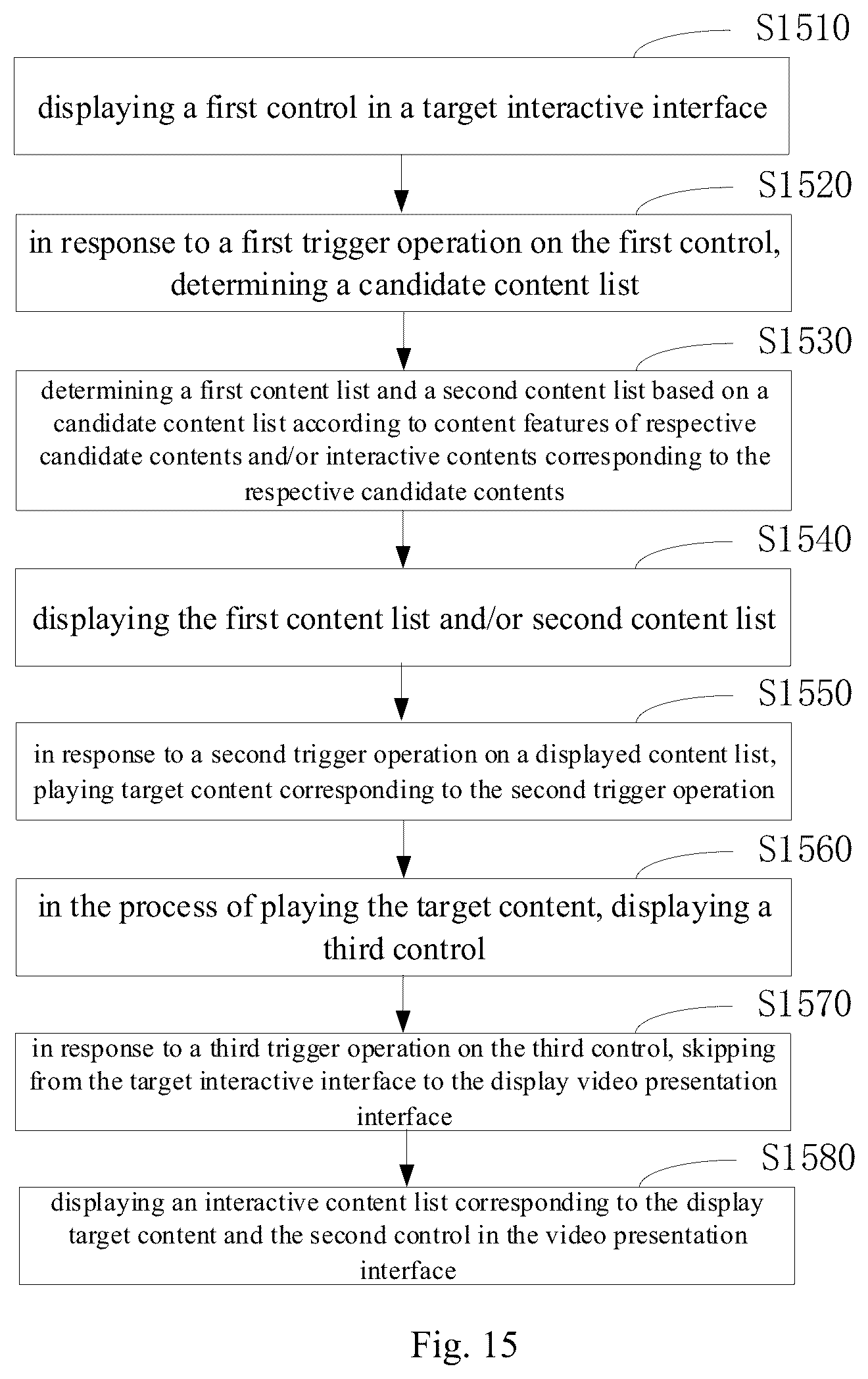 Patent US12568282 Figure 15 – Content display method, apparatus, device and medium