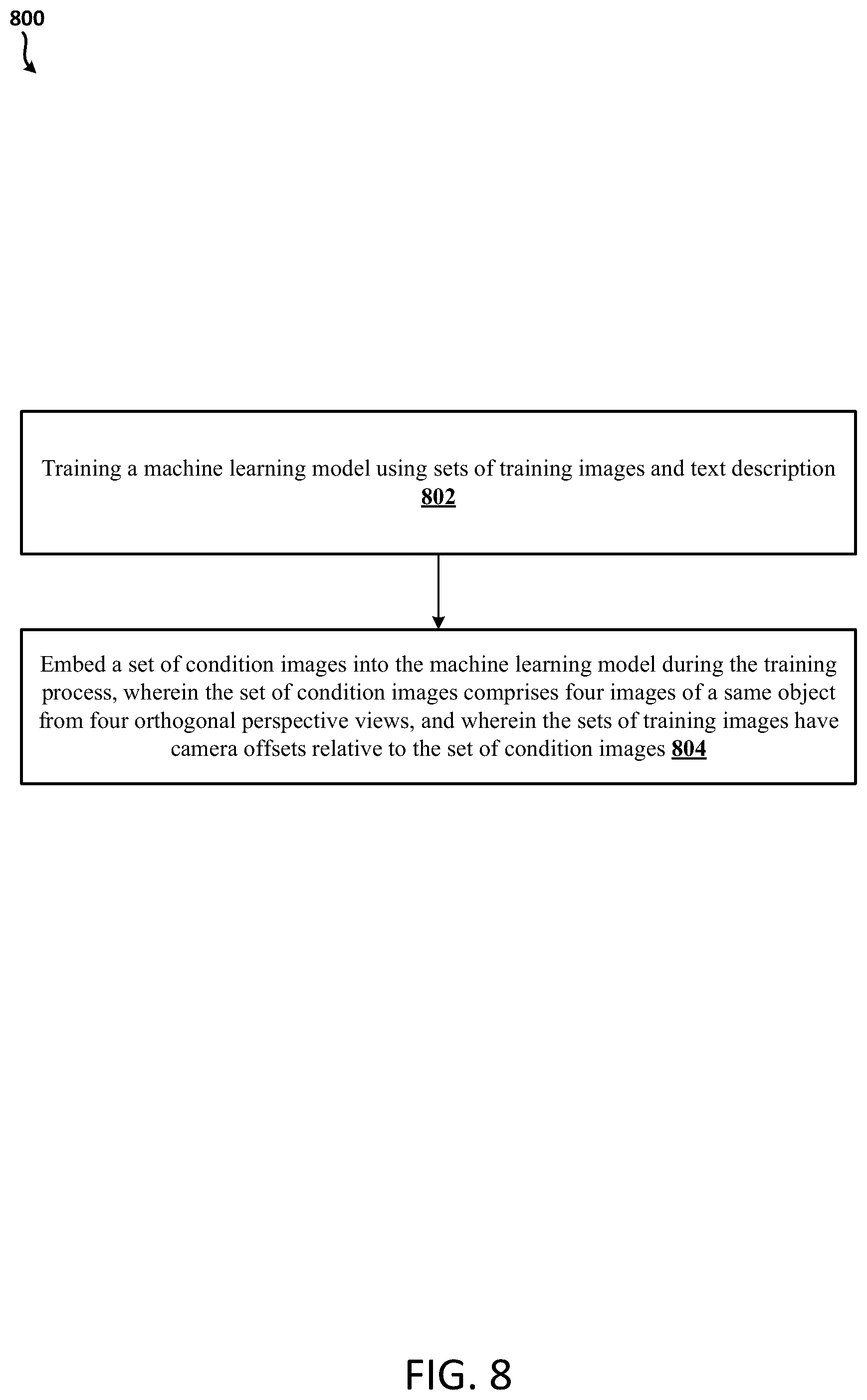 Patent US12568287 Figure 8 – Generating three-dimensional videos based on text using machine learning models