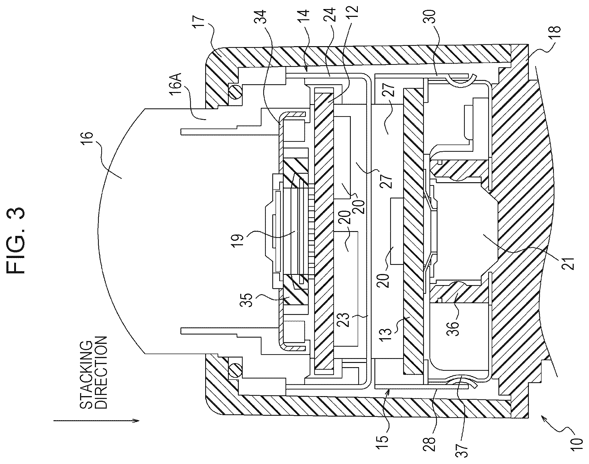 Patent US12568291 Figure 3 – Electronic device, imaging apparatus, and mobile body