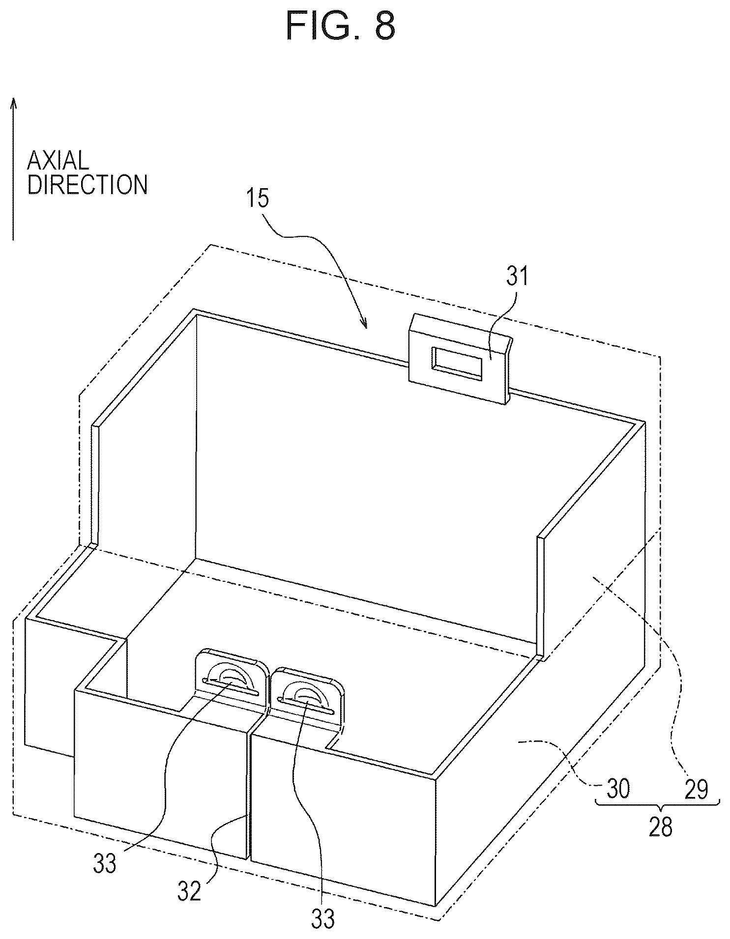 Patent US12568291 Figure 8 – Electronic device, imaging apparatus, and mobile body