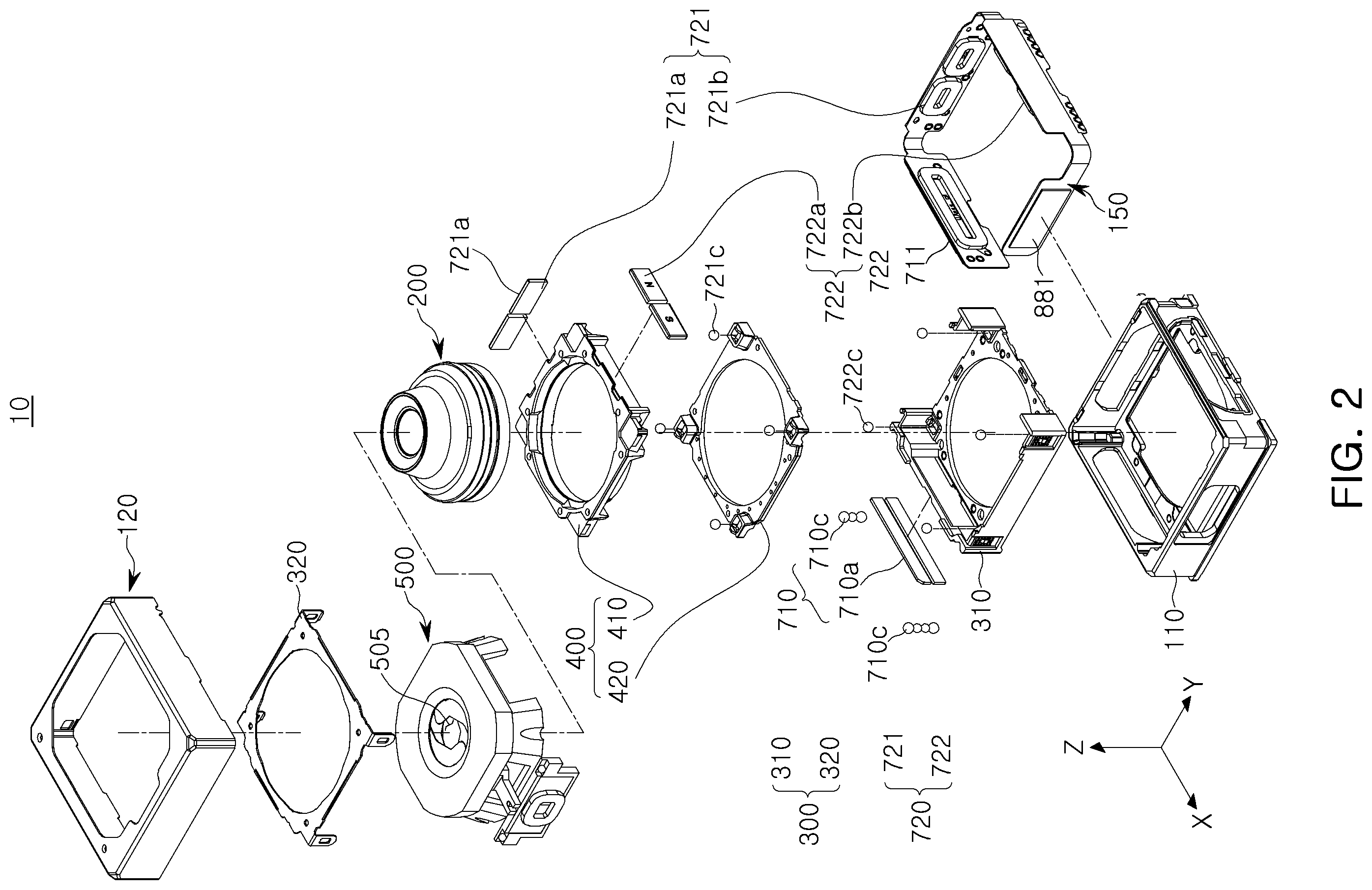 Patent US12568294 Figure 2 – Camera module