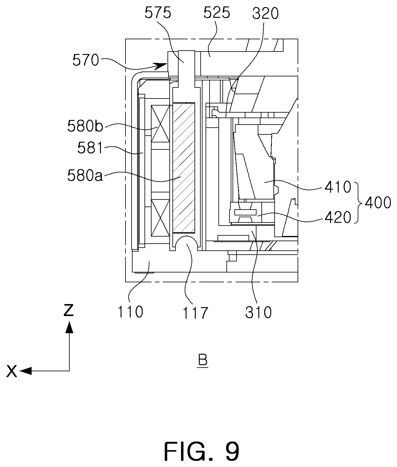 Patent US12568294 Figure 9 – Camera module