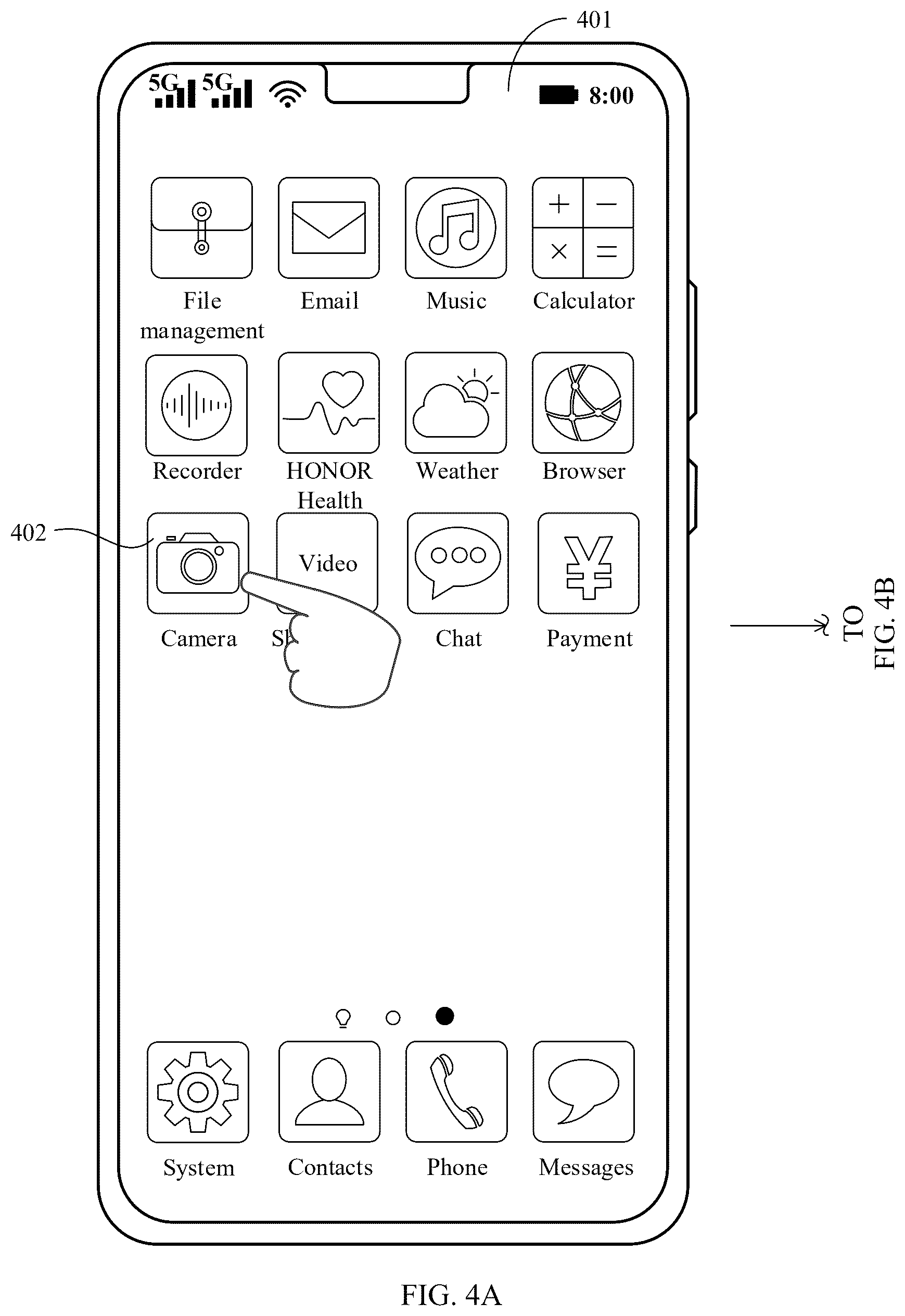 Patent US12568302 Figure 4 – Method and electronic device for switching from a first camera to a second camera based on a focus condition