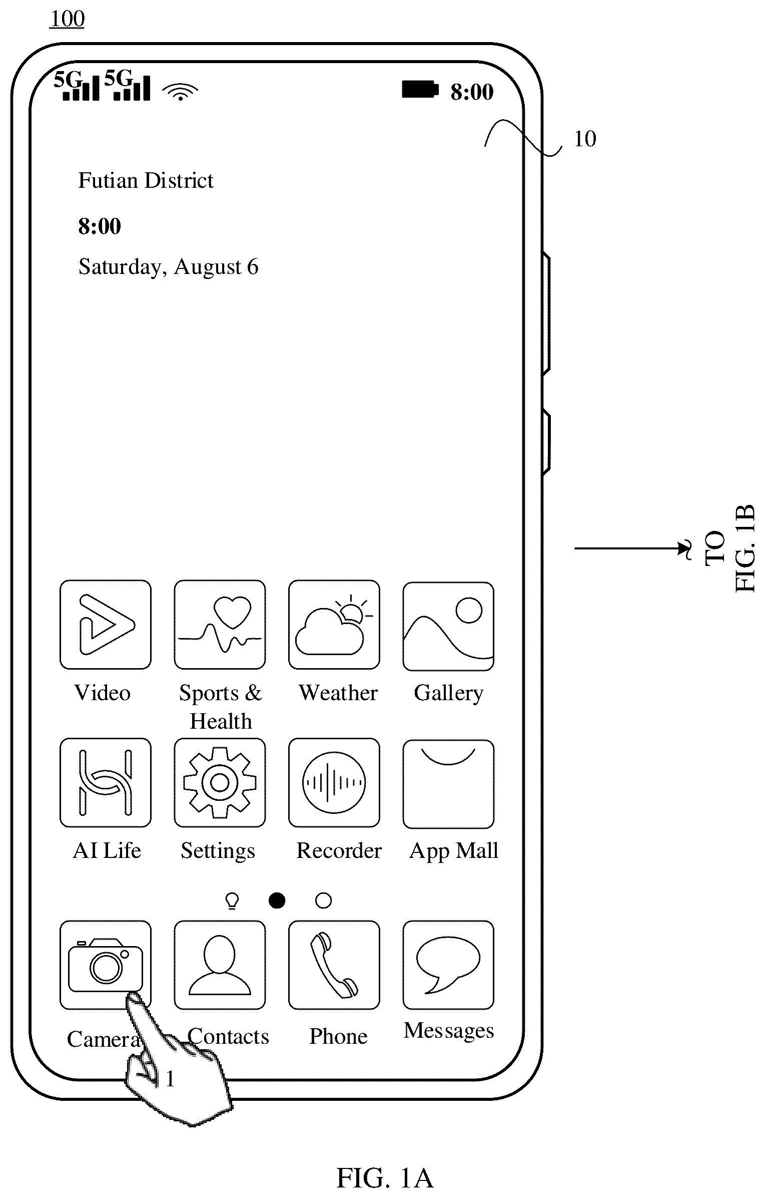 Patent US12568308 Figure 1 – Photographing frame rate control method, electronic device, chip system, and readable storage medium