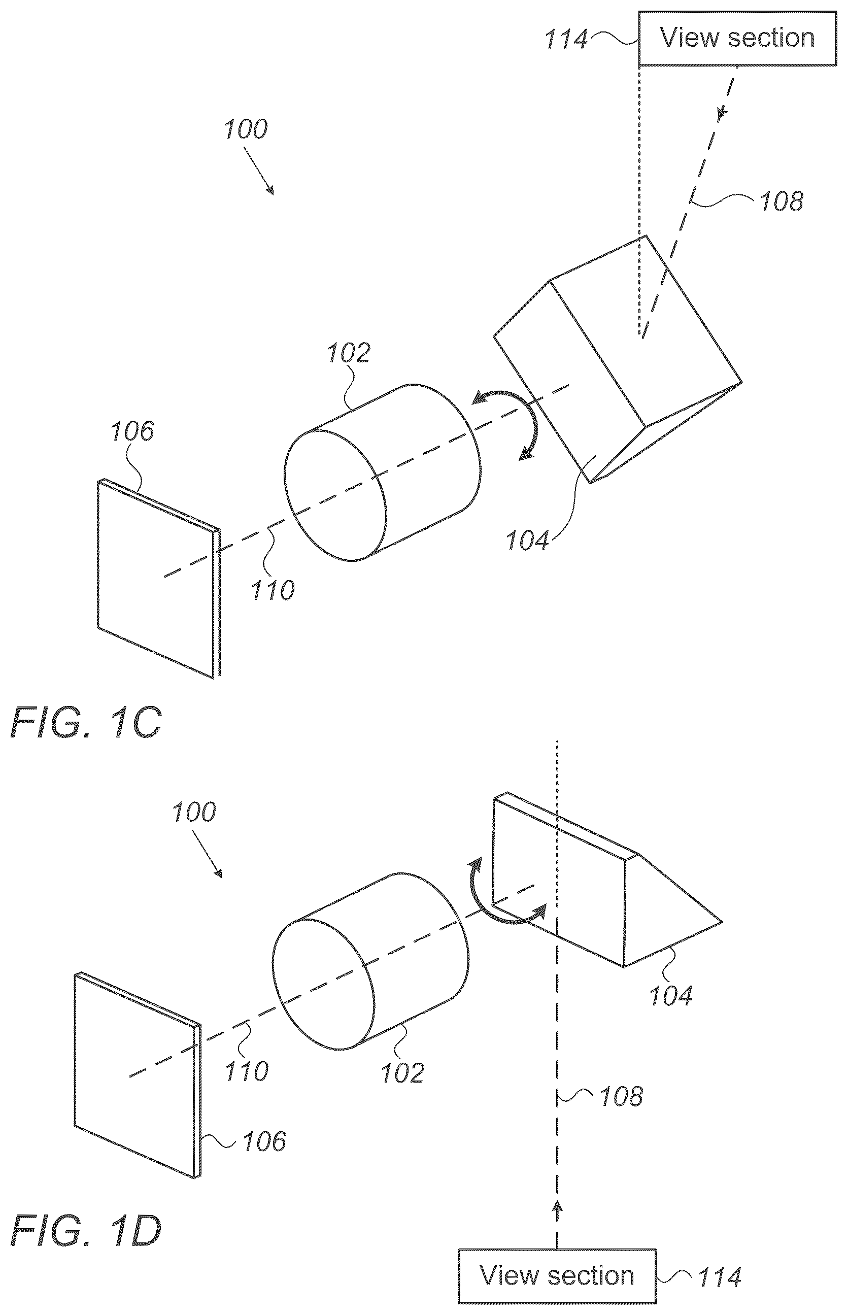 Patent US12568311 Figure 2 – Point of view aberrations correction in a scanning folded camera