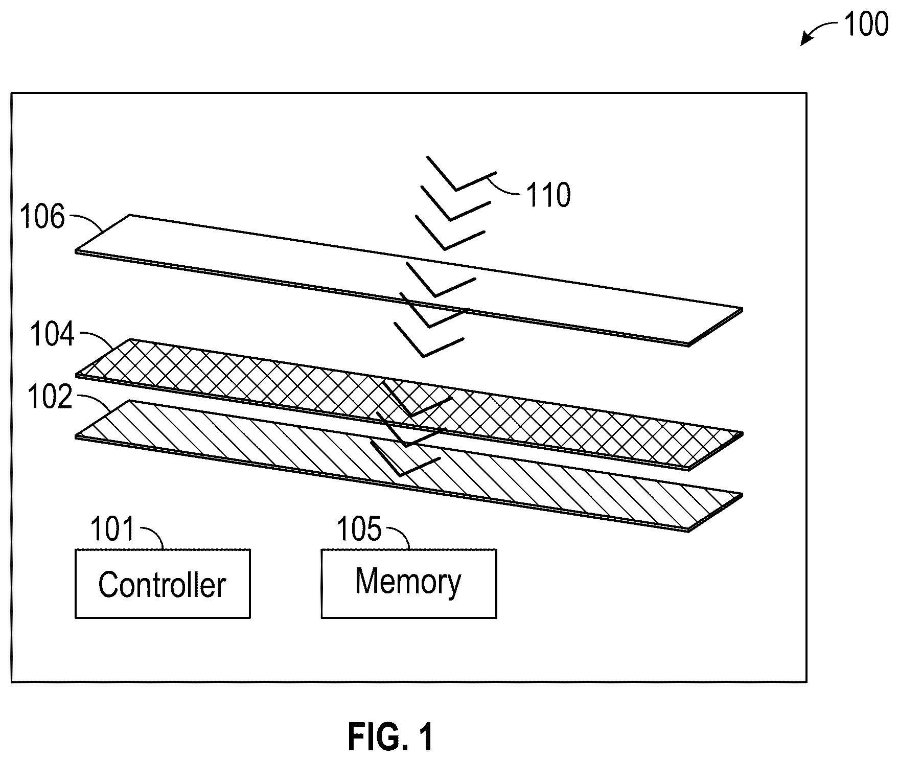 Patent US12568312 Figure 1 – Mitigating rolling shutter effect using an adjustable transparency layer