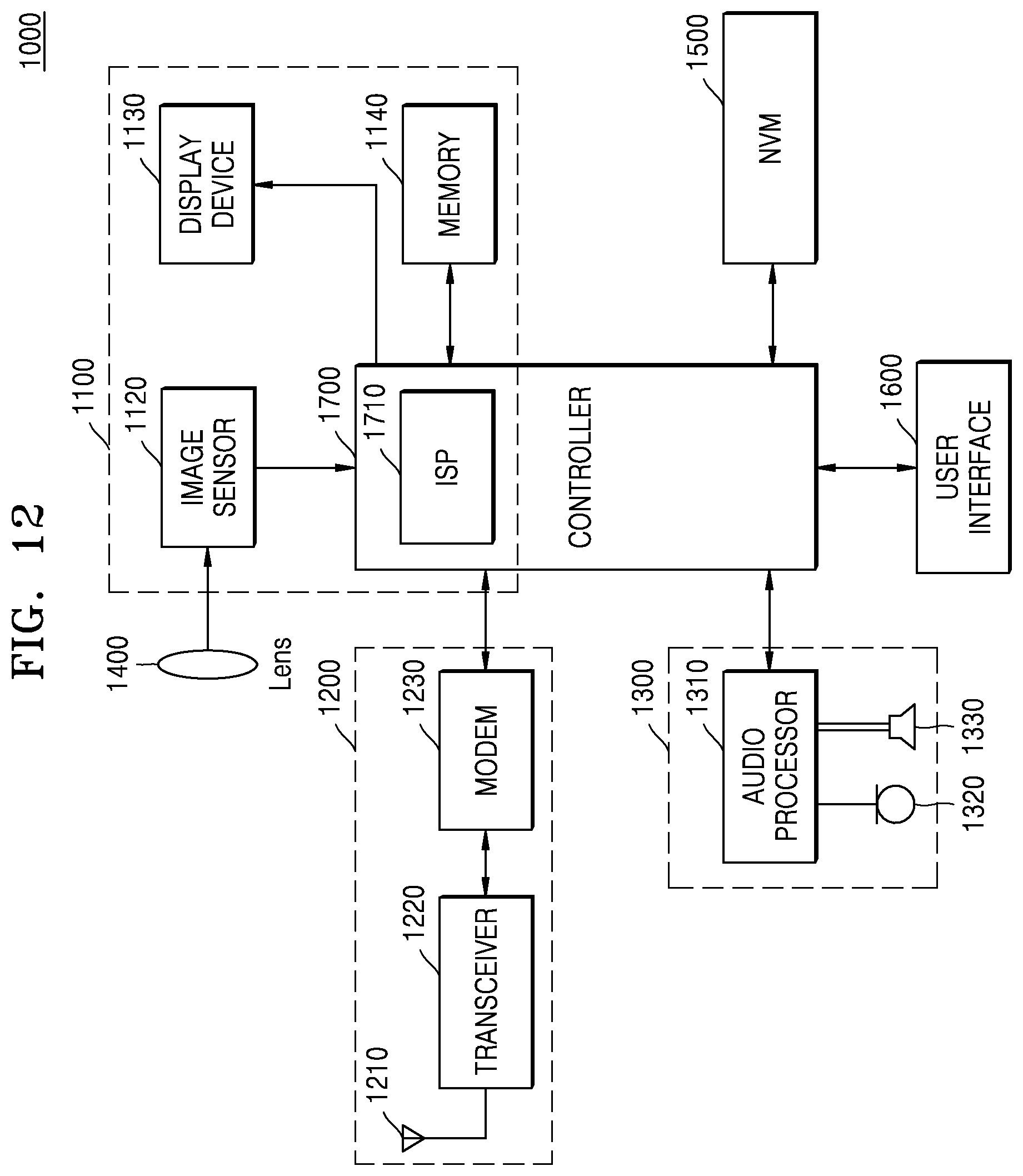 Patent US12568314 Figure 12 – Image signal processor, method of operating the image signal processor, and application processor including the image signal processor