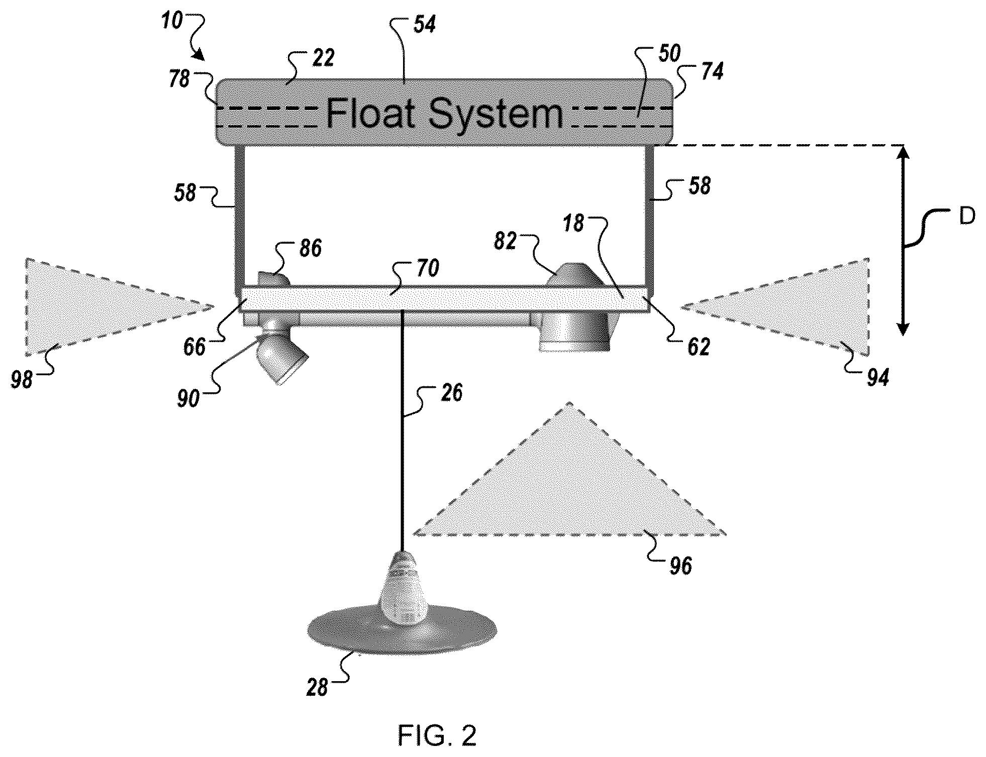 Patent US12568317 Figure 2 – Underwater camera system