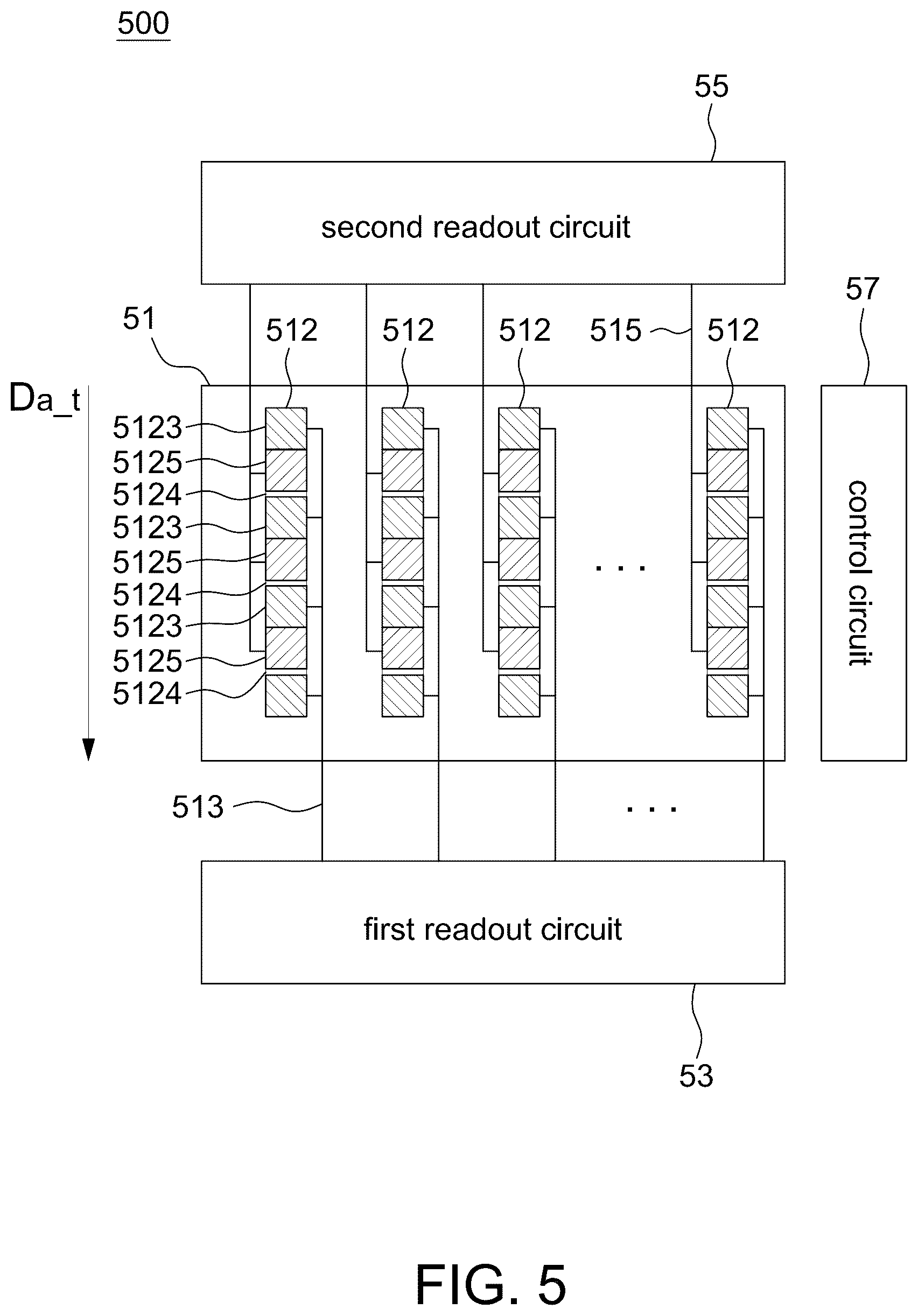 Patent US12568321 Figure 6 – Time delay integration sensor with pixels having different sensing ability