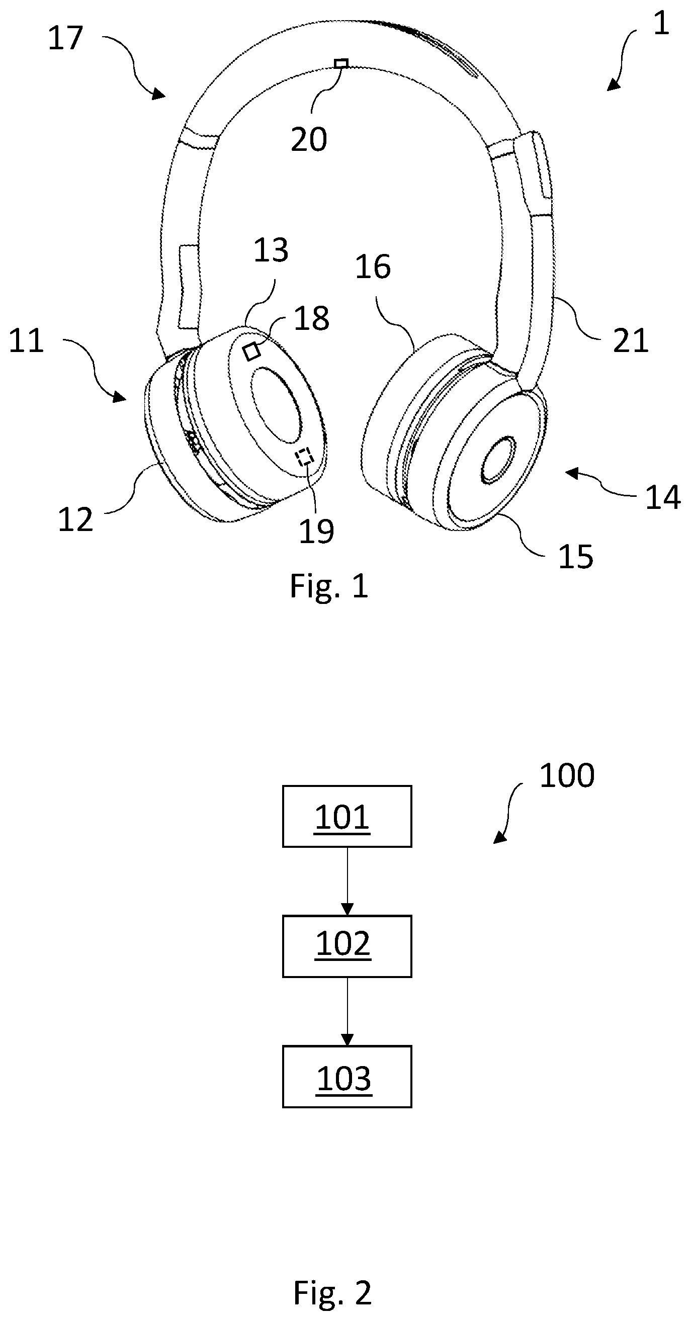 Patent US12568324 Figure 1 – Headset