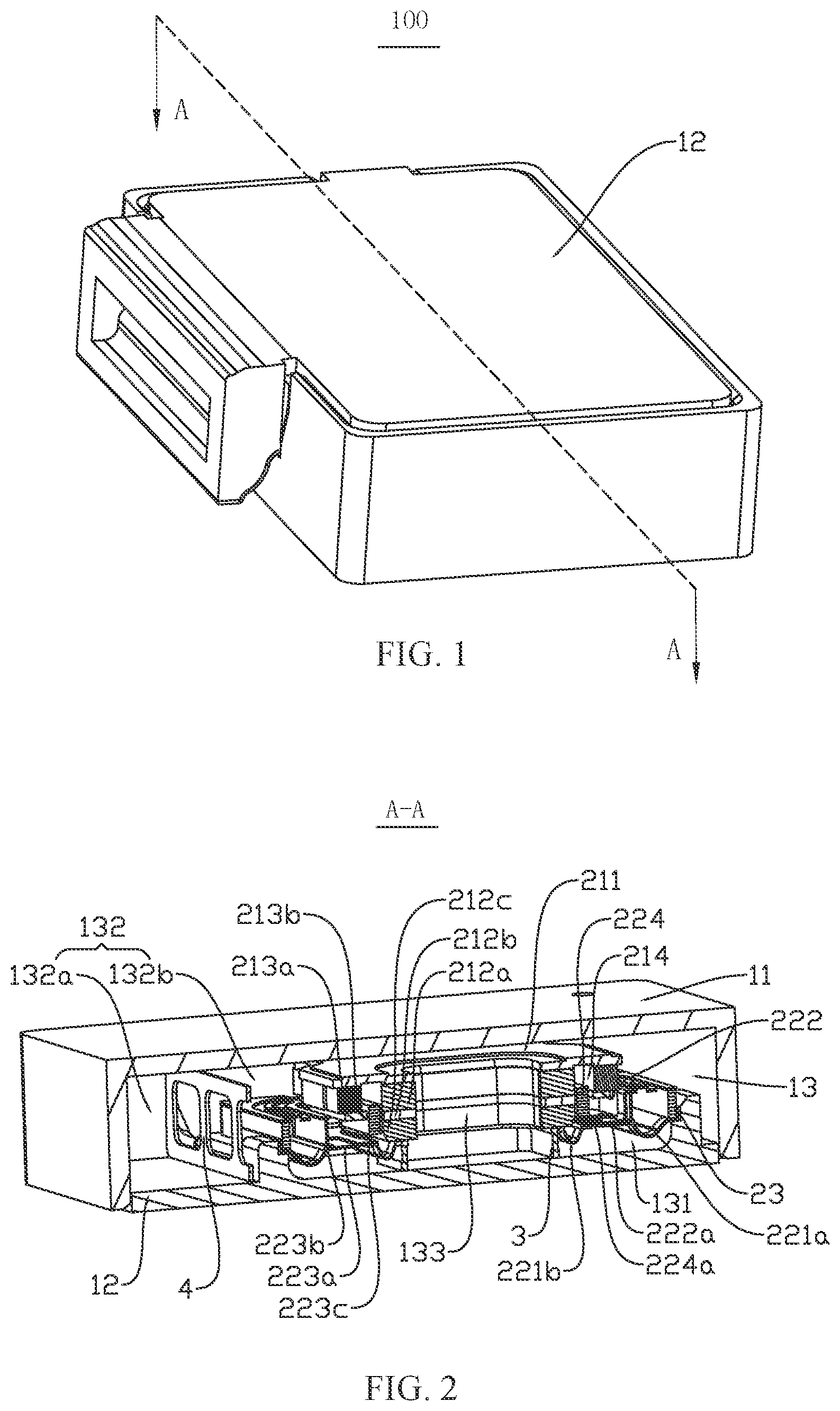 Patent US12568330 Figure 1 – Integrated sounding component