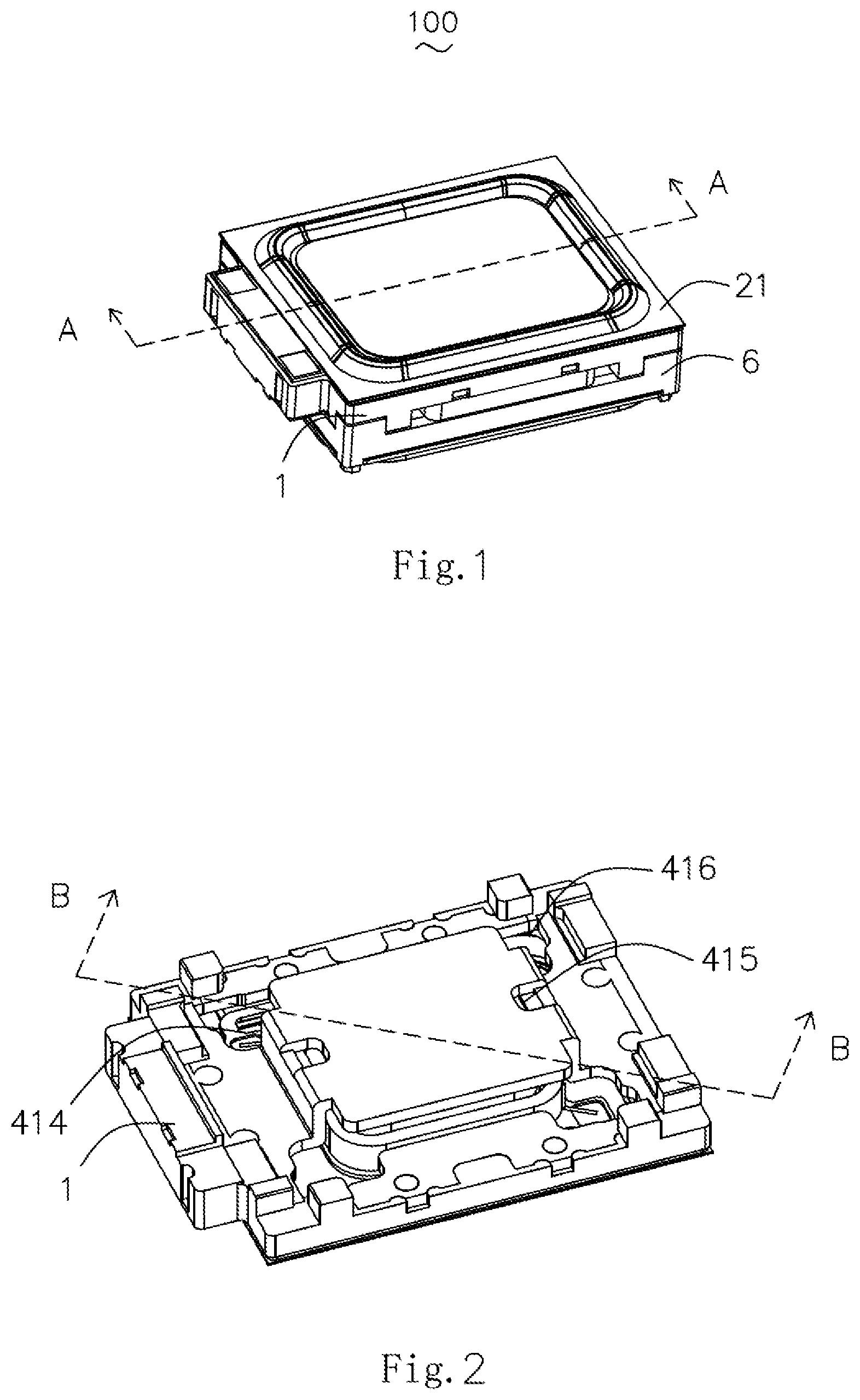 Patent US12568336 Figure 1 – Loudspeaker