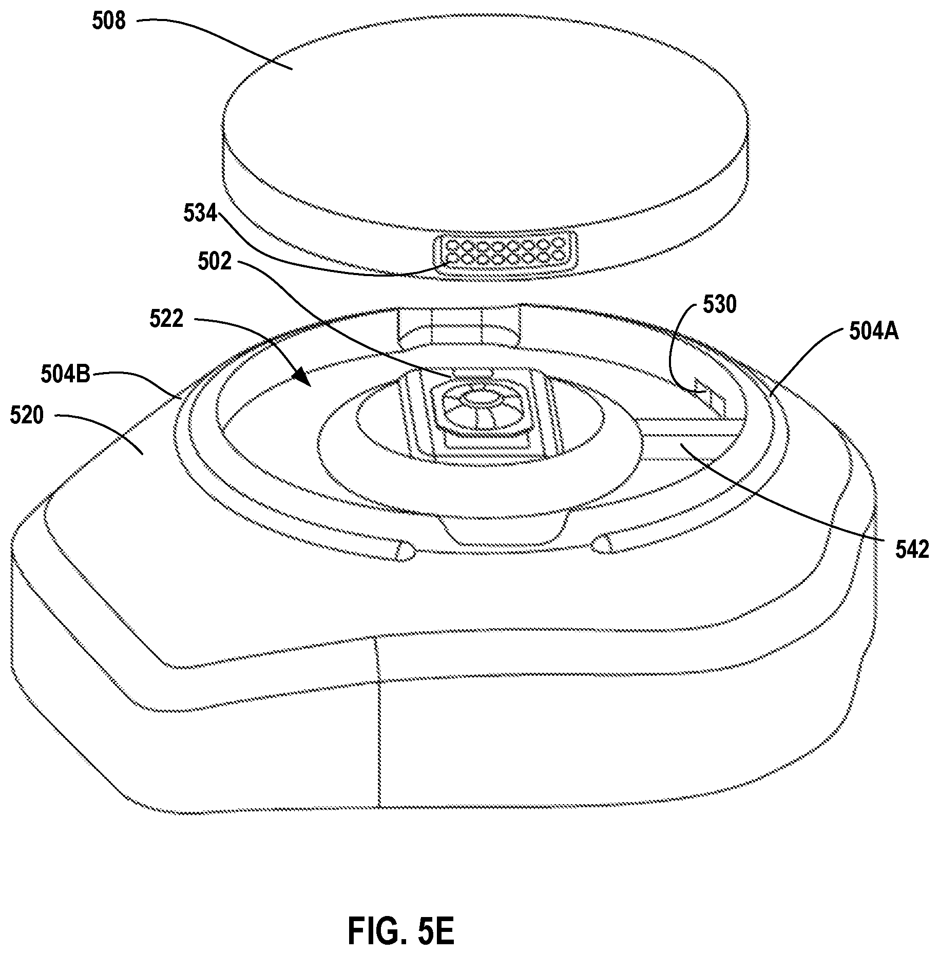 Patent US12568339 Figure 7 – Curved acoustic path for hearing instruments