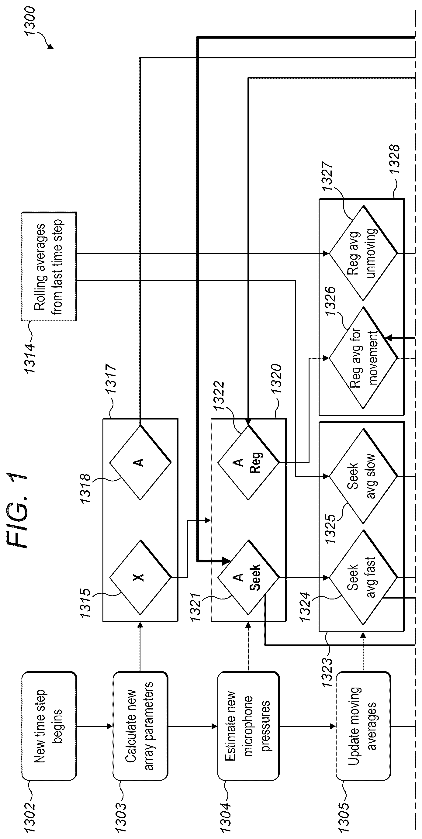 Patent US12568341 Figure 1 – Dynamic capping with virtual microphones