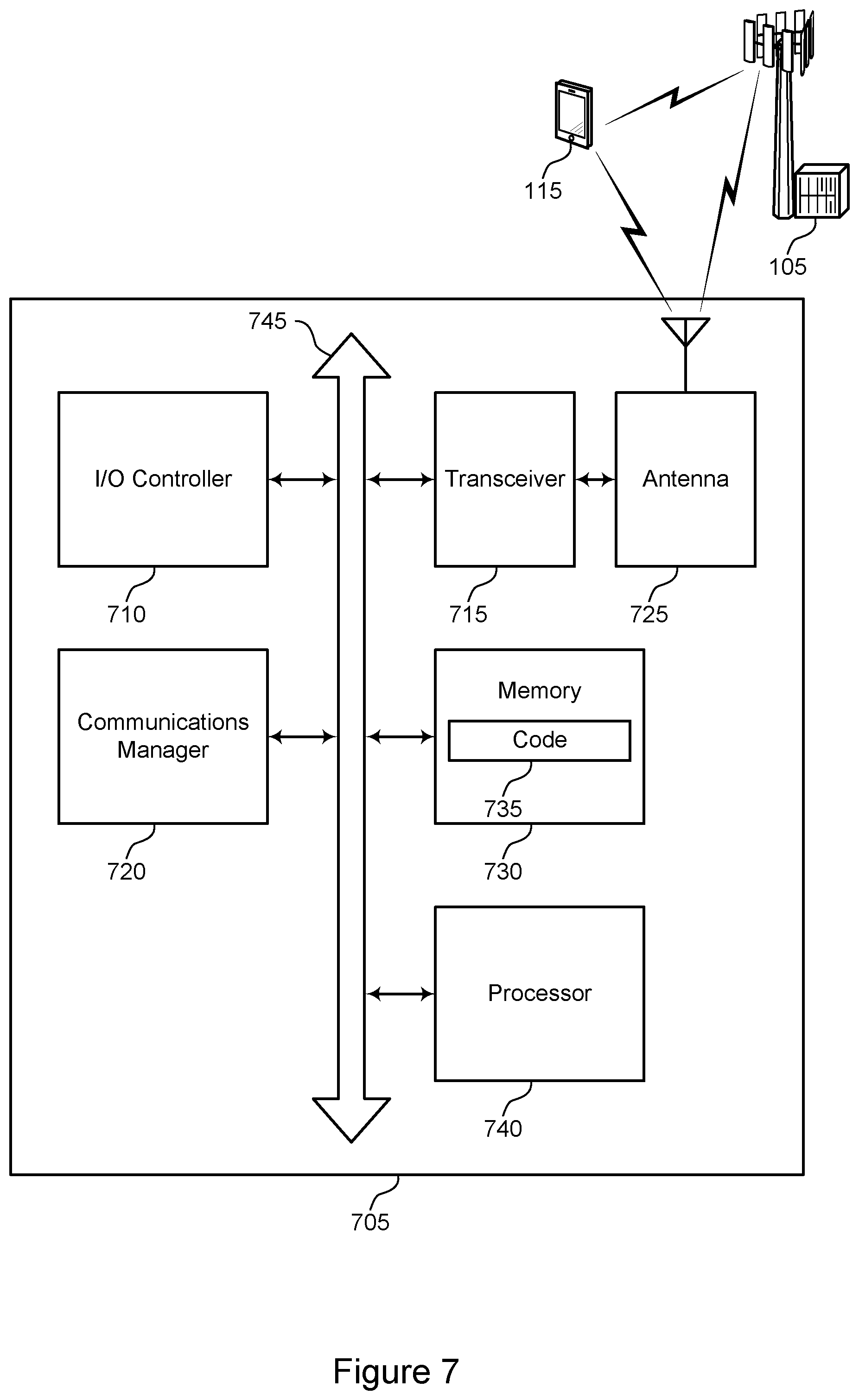 Patent US12568346 Figure 7 – Configuration of multiple sets of frequency resources for broadcast and multicast communications