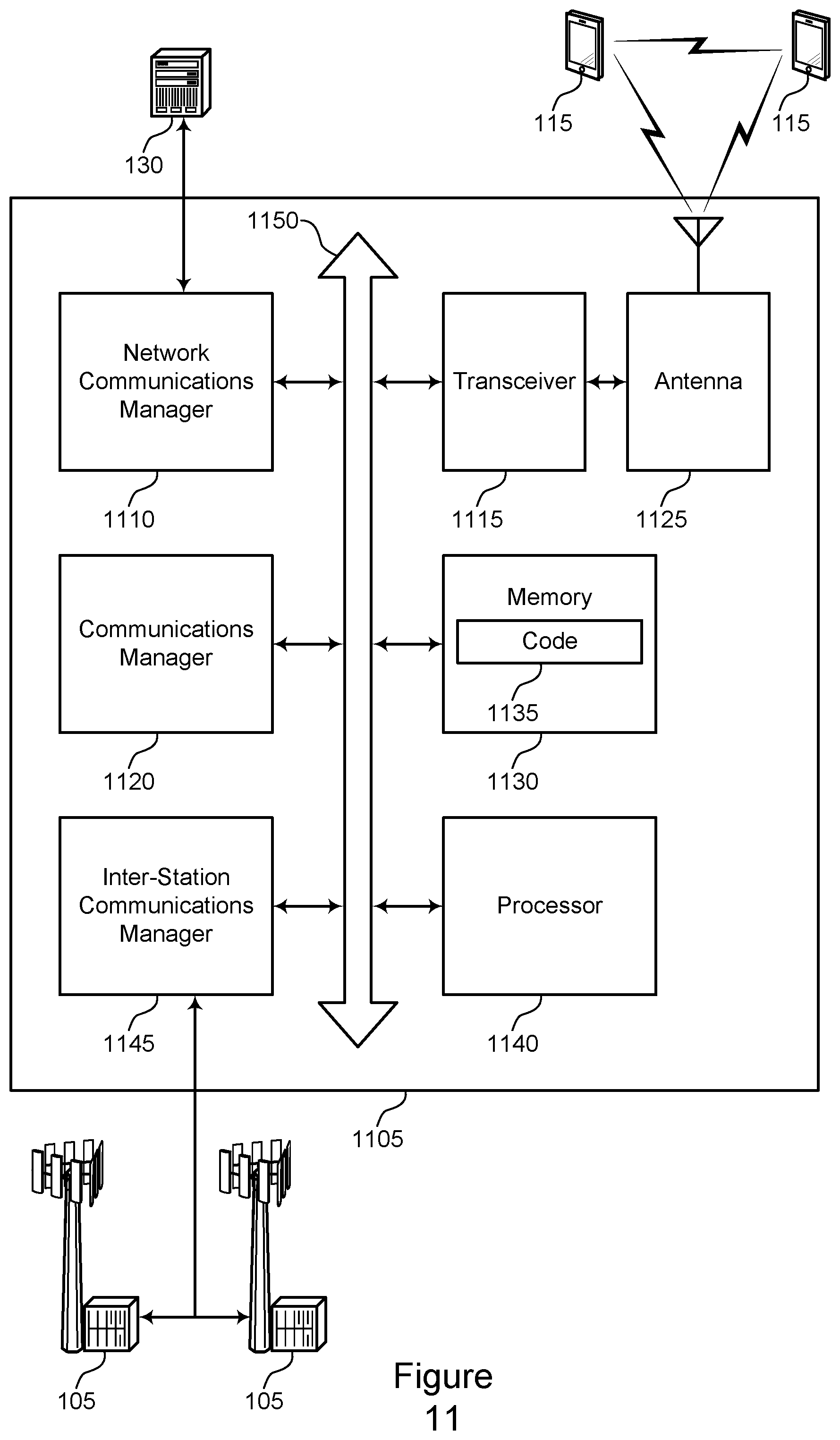 Patent US12568346 Figure 11 – Configuration of multiple sets of frequency resources for broadcast and multicast communications