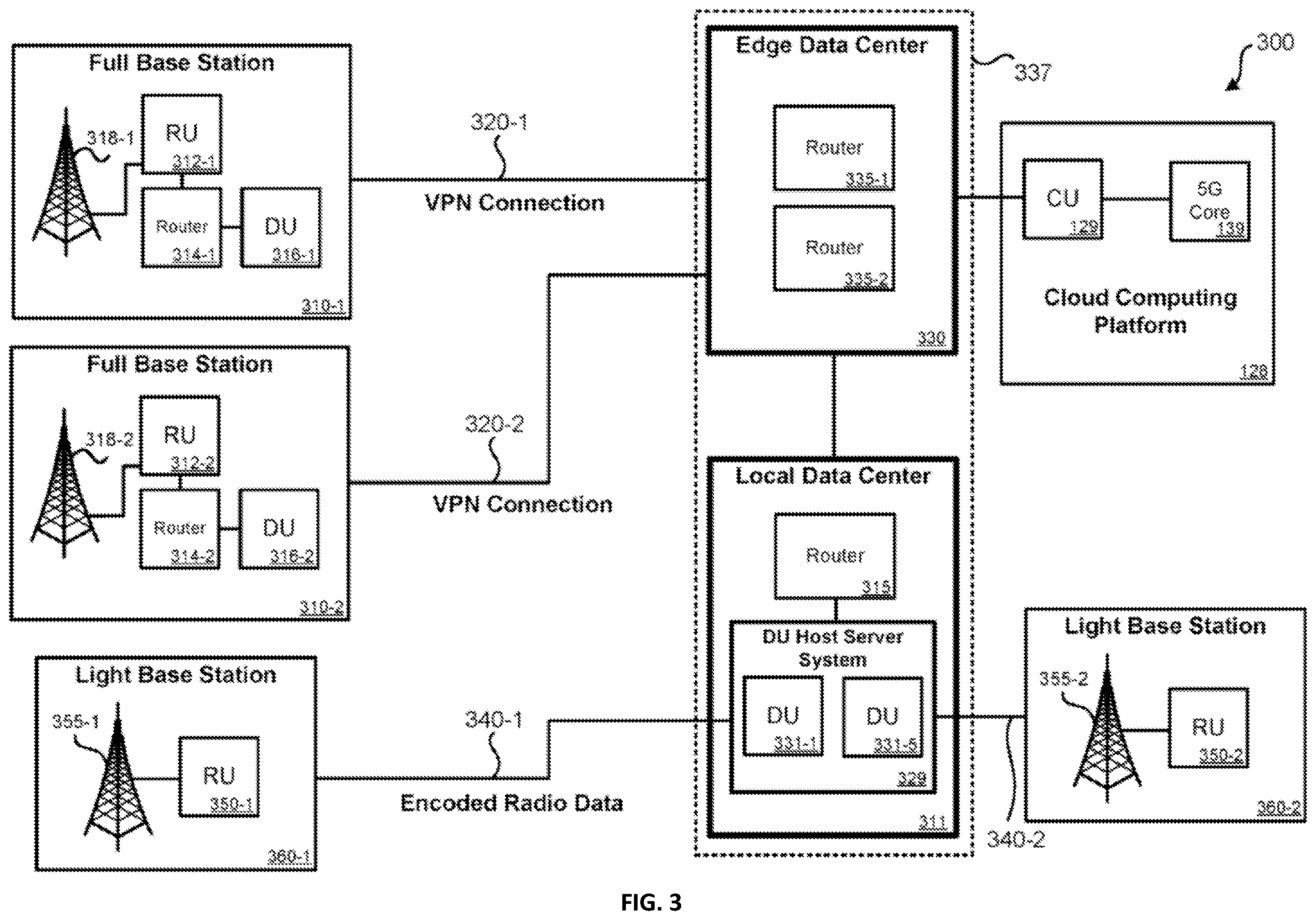 Patent US12568350 Figure 3 – Method for geolocating a communication tower using cell id and interpolation