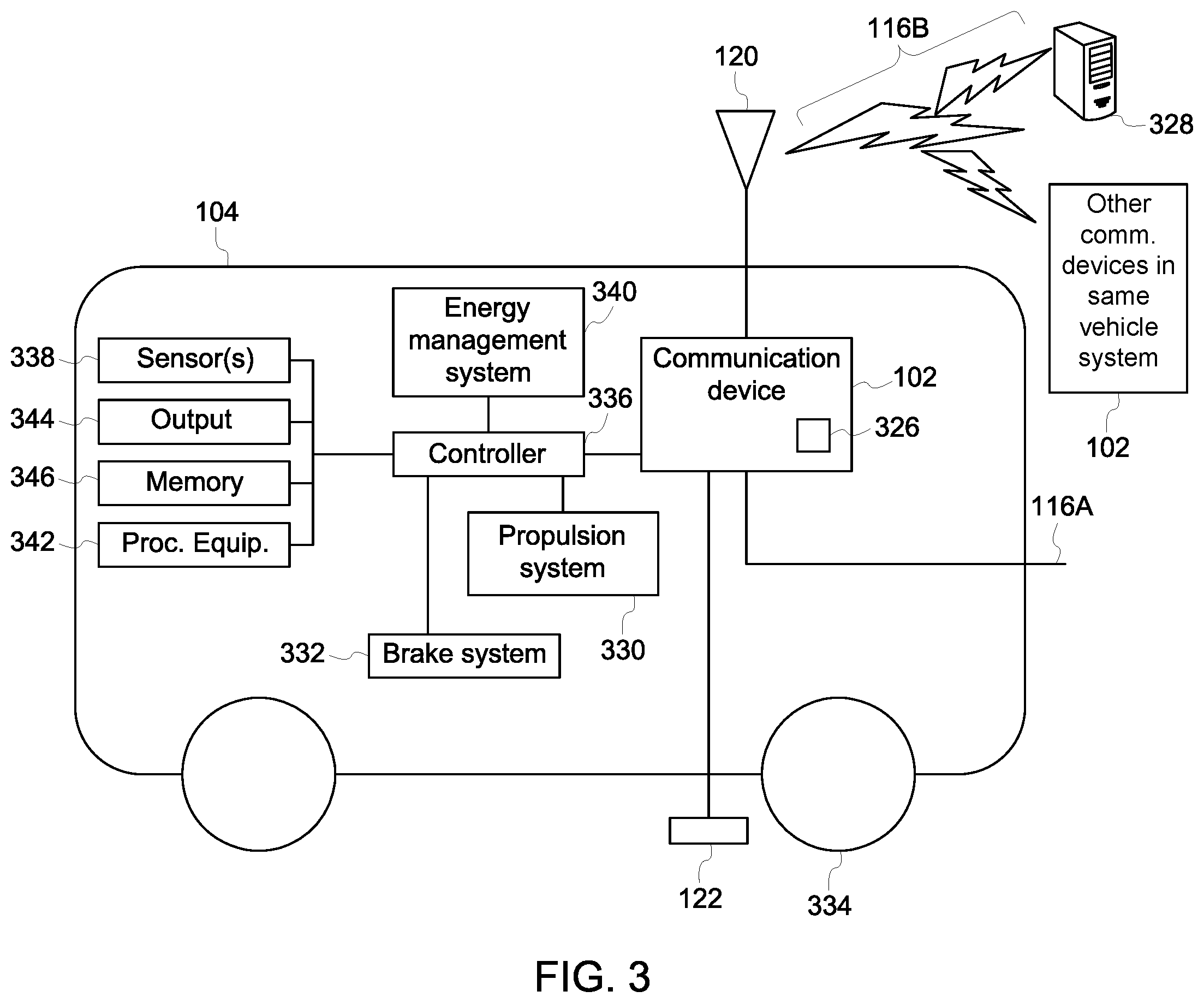 Patent US12568363 Figure 3 – Secure vehicle communication system