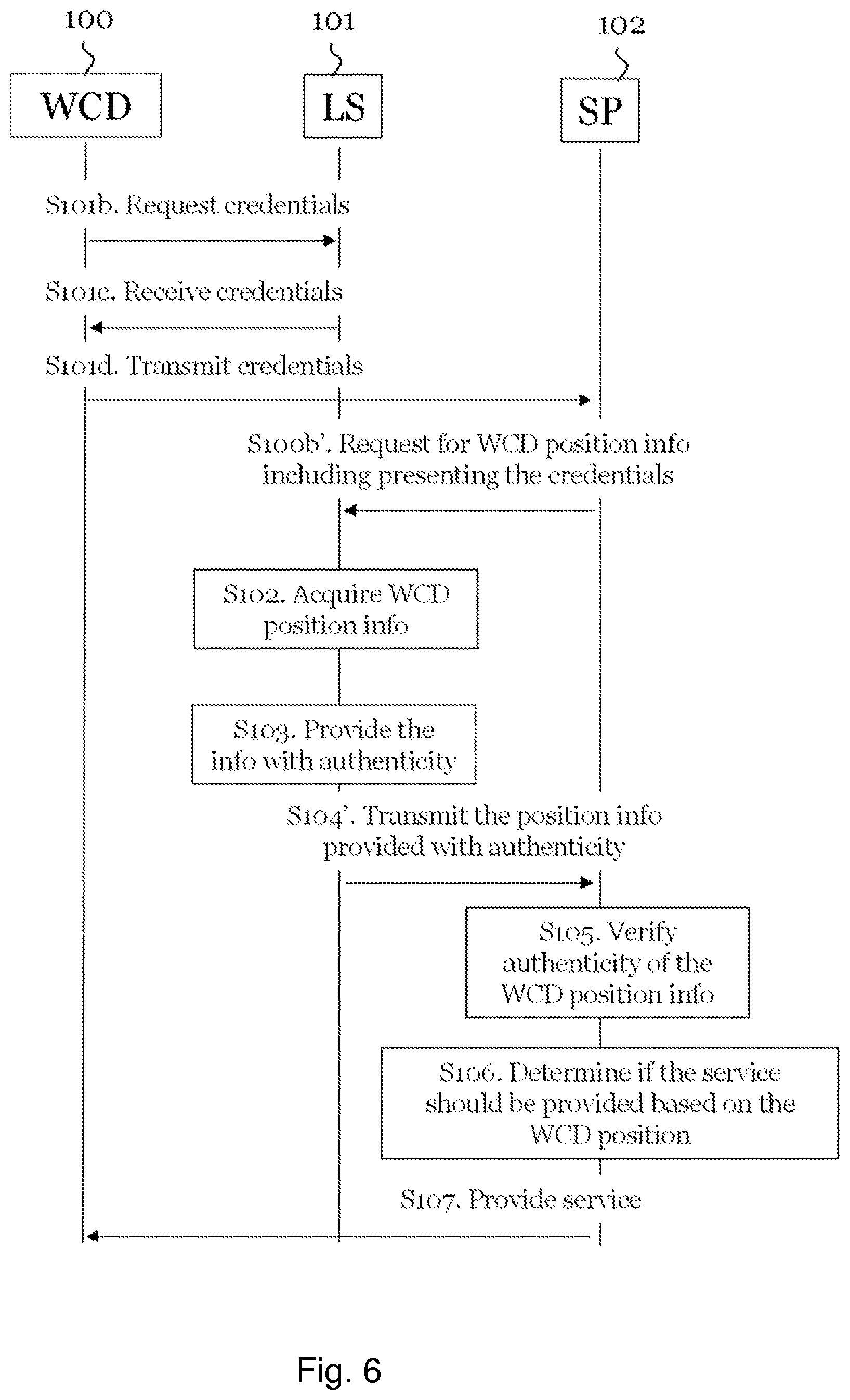 Patent US12568371 Figure 6 – Verified position information