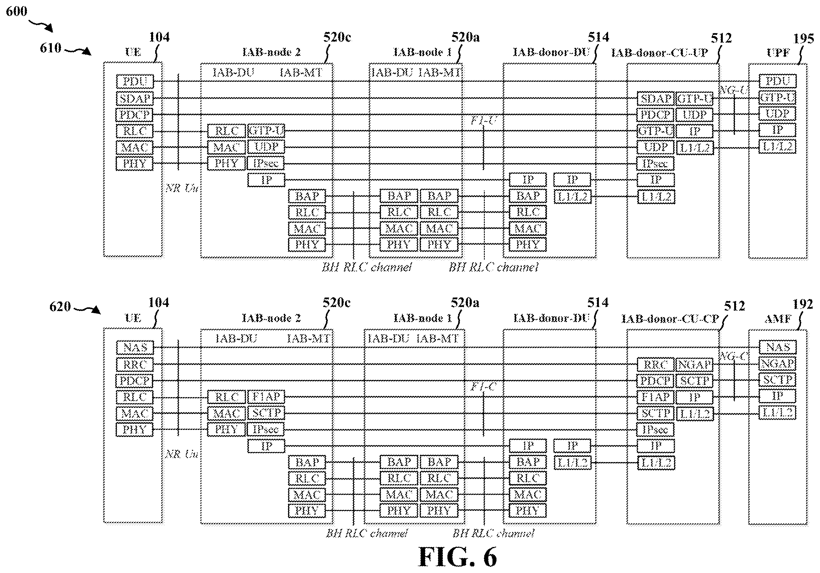 Patent US12568399 Figure 6 – Extension of uplink mapping in integrated access and backhaul for consumer premises equipment