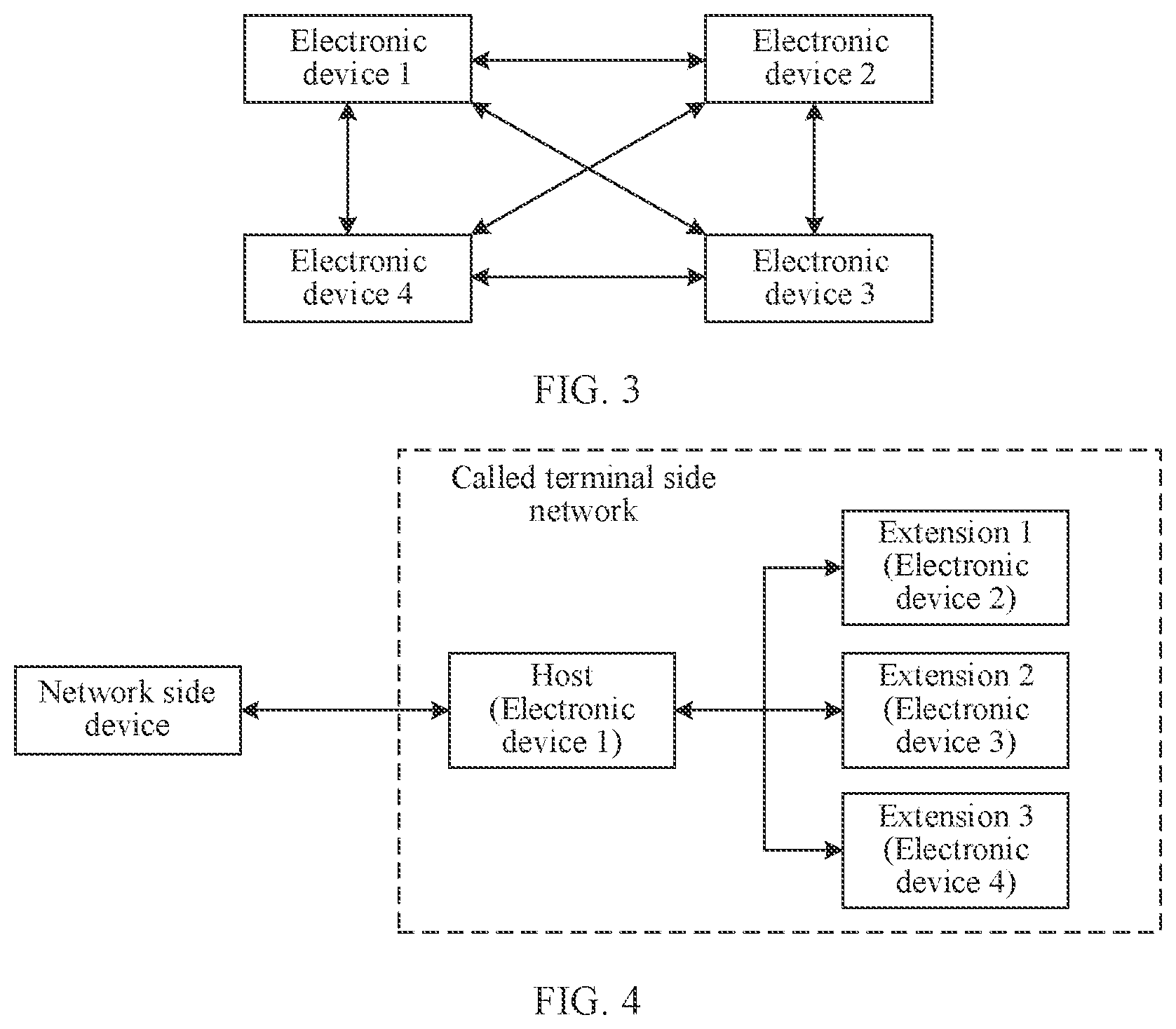 Patent US12568418 Figure 5 – Call system, extension, and host