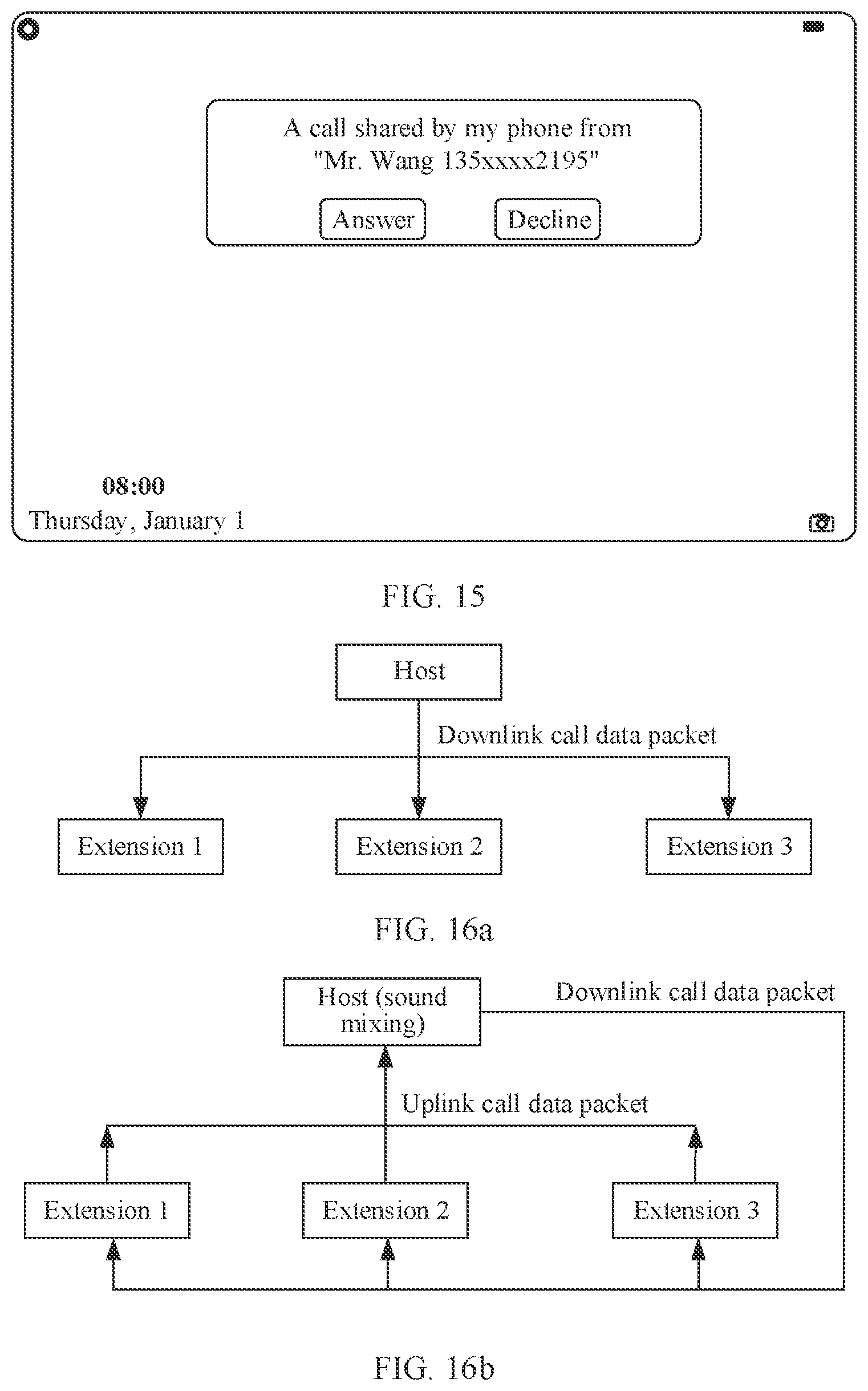 Patent US12568418 Figure 13 – Call system, extension, and host