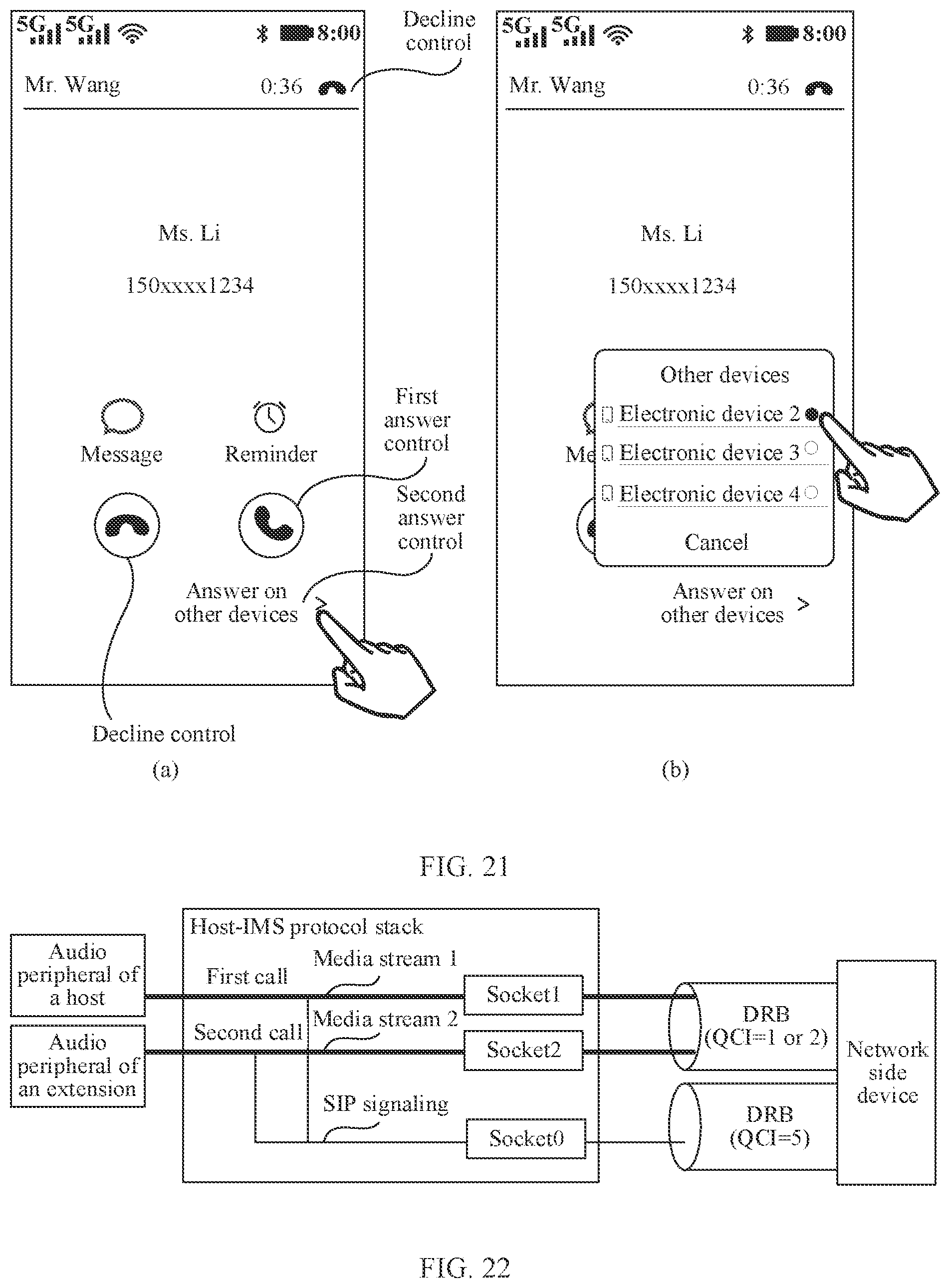 Patent US12568418 Figure 19 – Call system, extension, and host