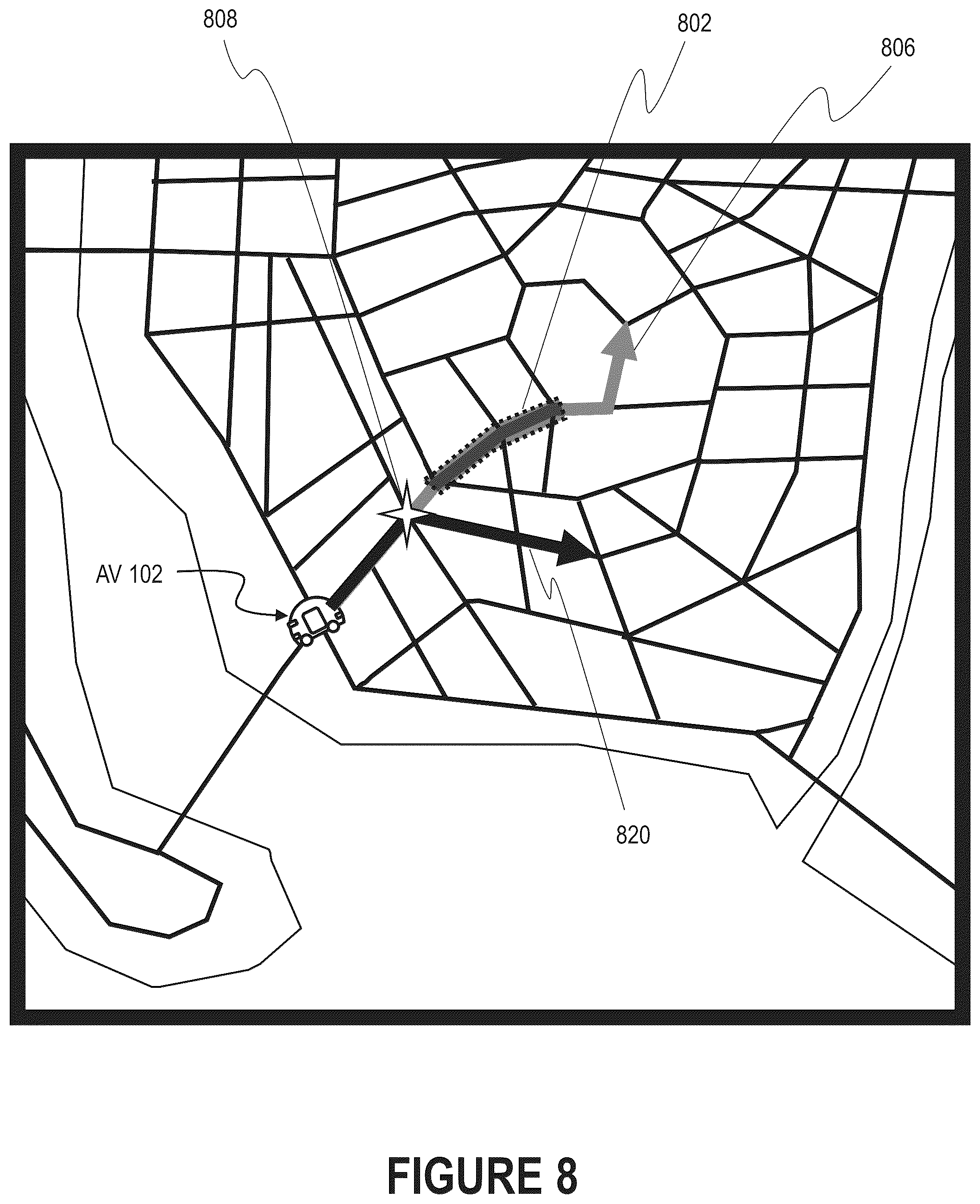 Patent US12568420 Figure 8 – Toggling network operator connectivity for autonomous vehicles
