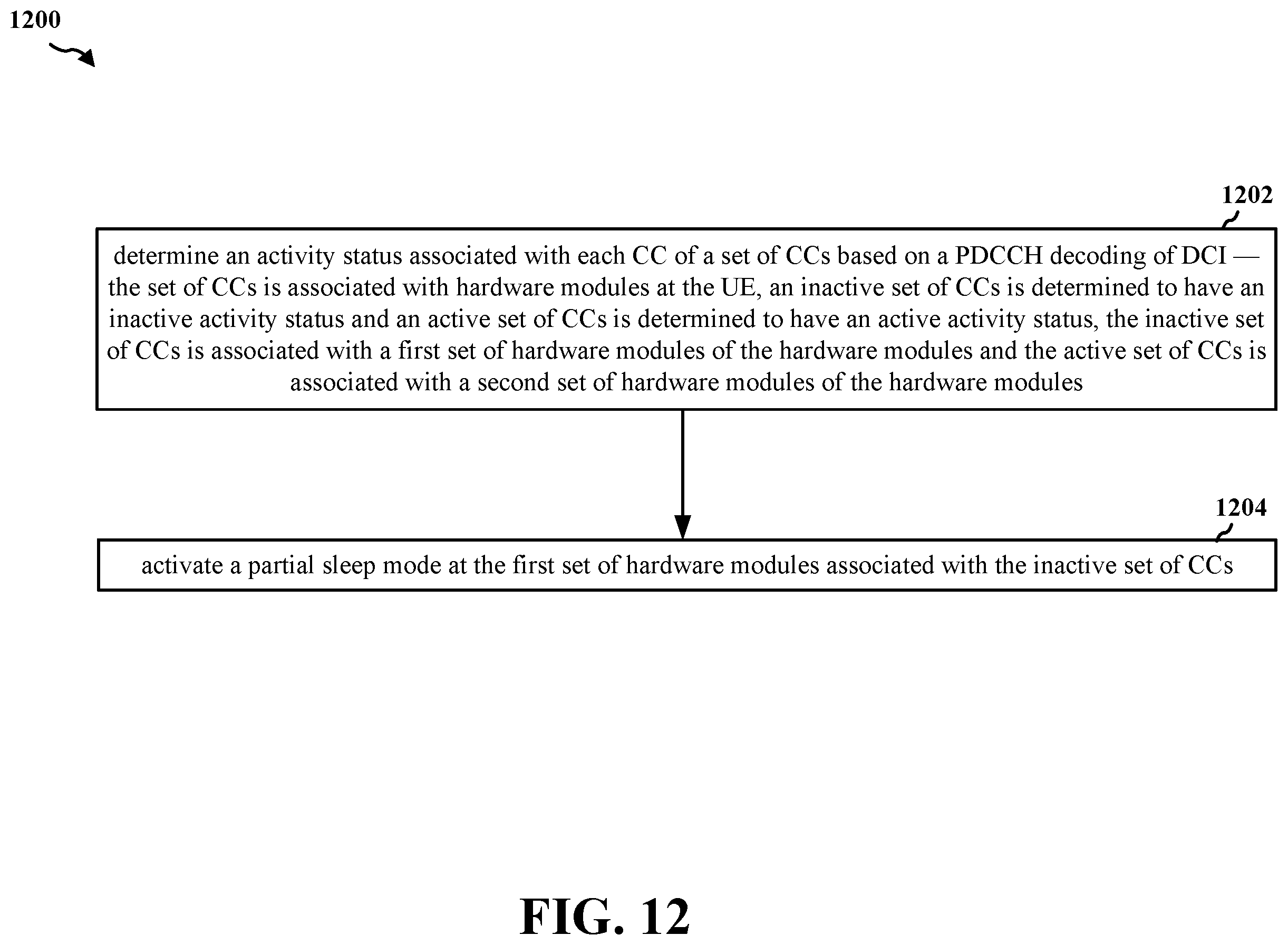 Patent US12568434 Figure 12 – DCI decoding for micro sleep activation