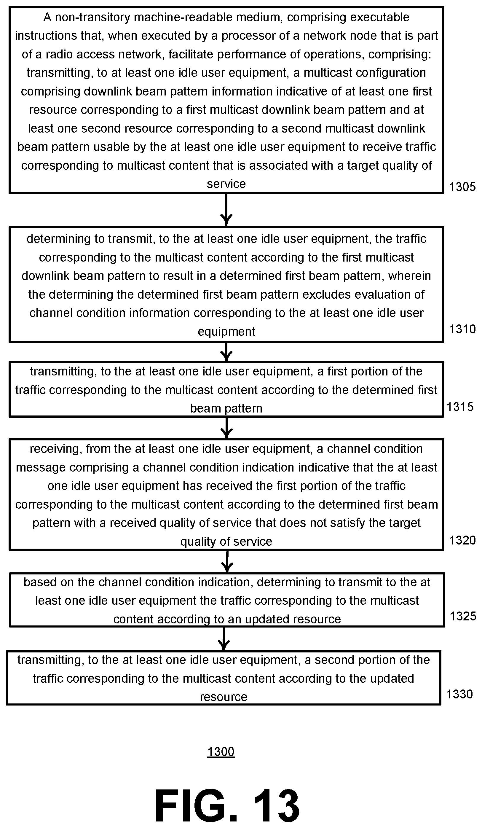 Patent US12568467 Figure 13 – Preamble-based paging of idle mode user equipment