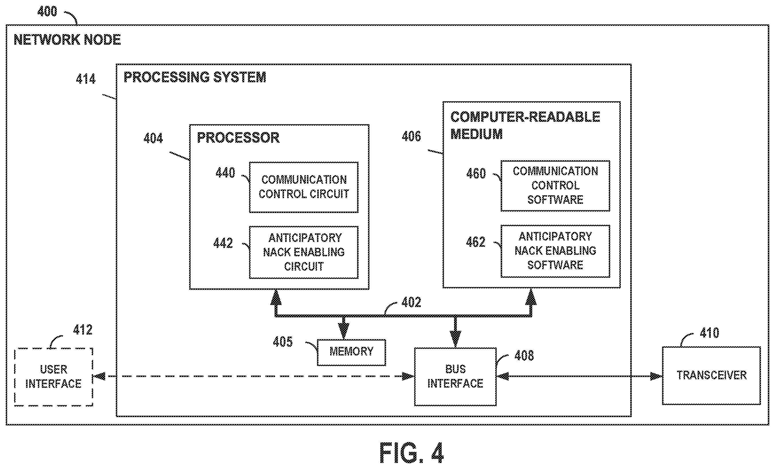 Patent US12568503 Figure 4 – Anticipatory NACK for decoding failure prediction