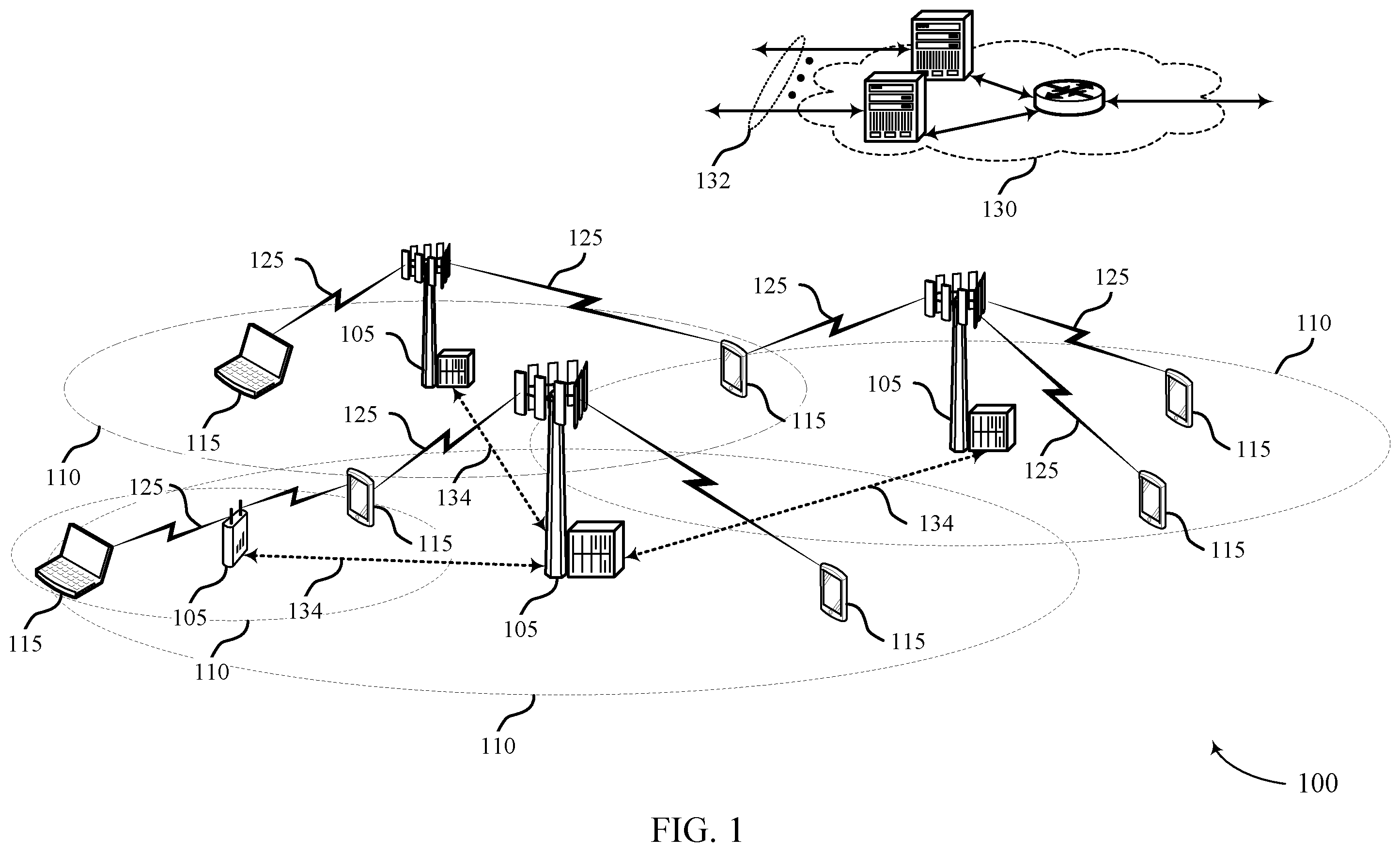 Patent US12568504 Figure 1 – Physical uplink shared channel repetition across slot boundary