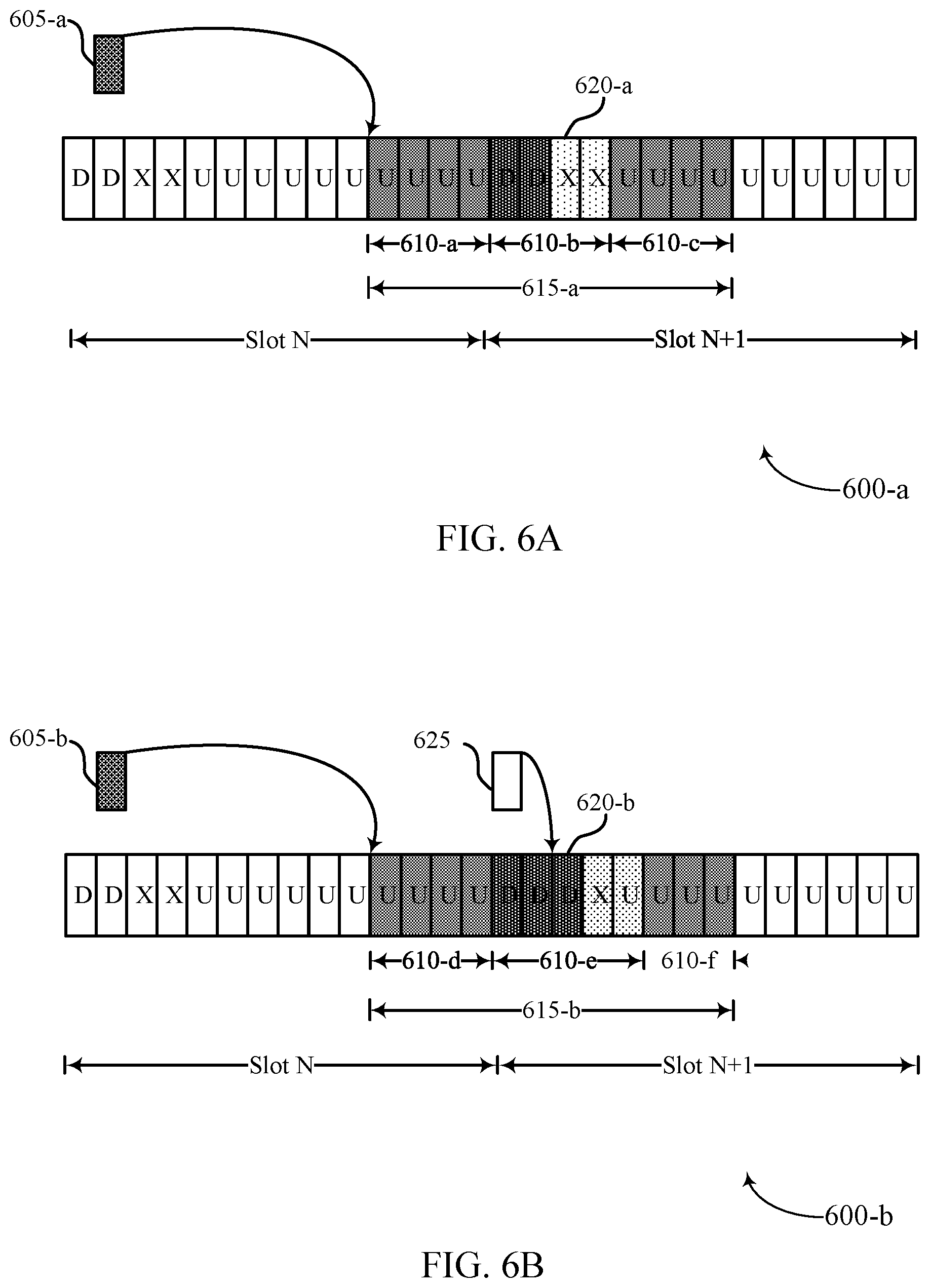 Patent US12568504 Figure 6 – Physical uplink shared channel repetition across slot boundary