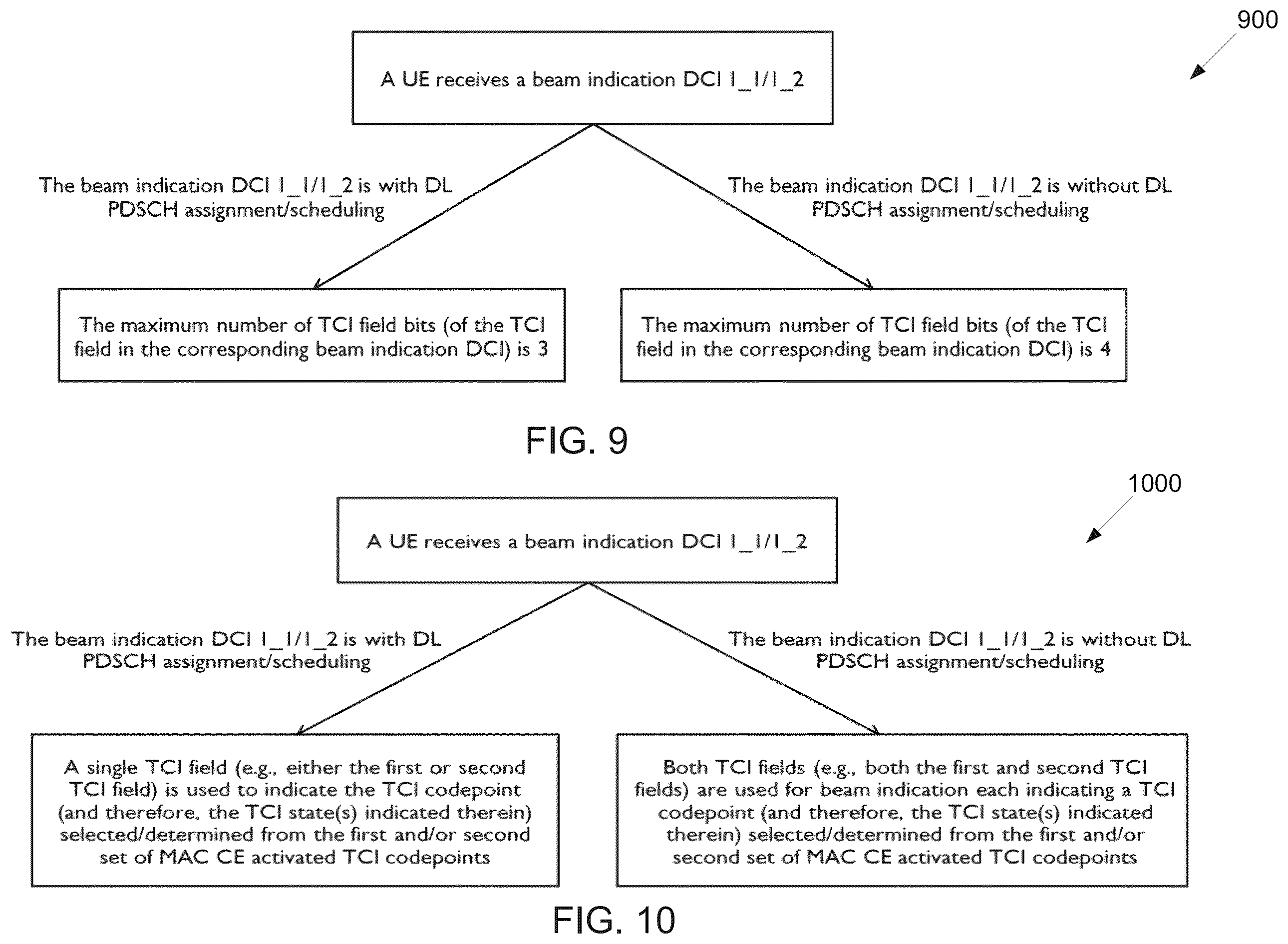 Patent US12568507 Figure 8 – Method and apparatus for DCI based dynamic beam indication