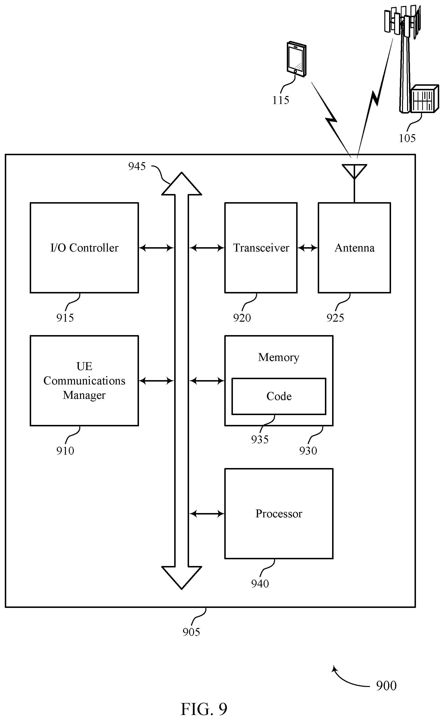 Patent US12568525 Figure 9 – Message 2 of a two-step random access procedure and coexistence with four-step random access procedure