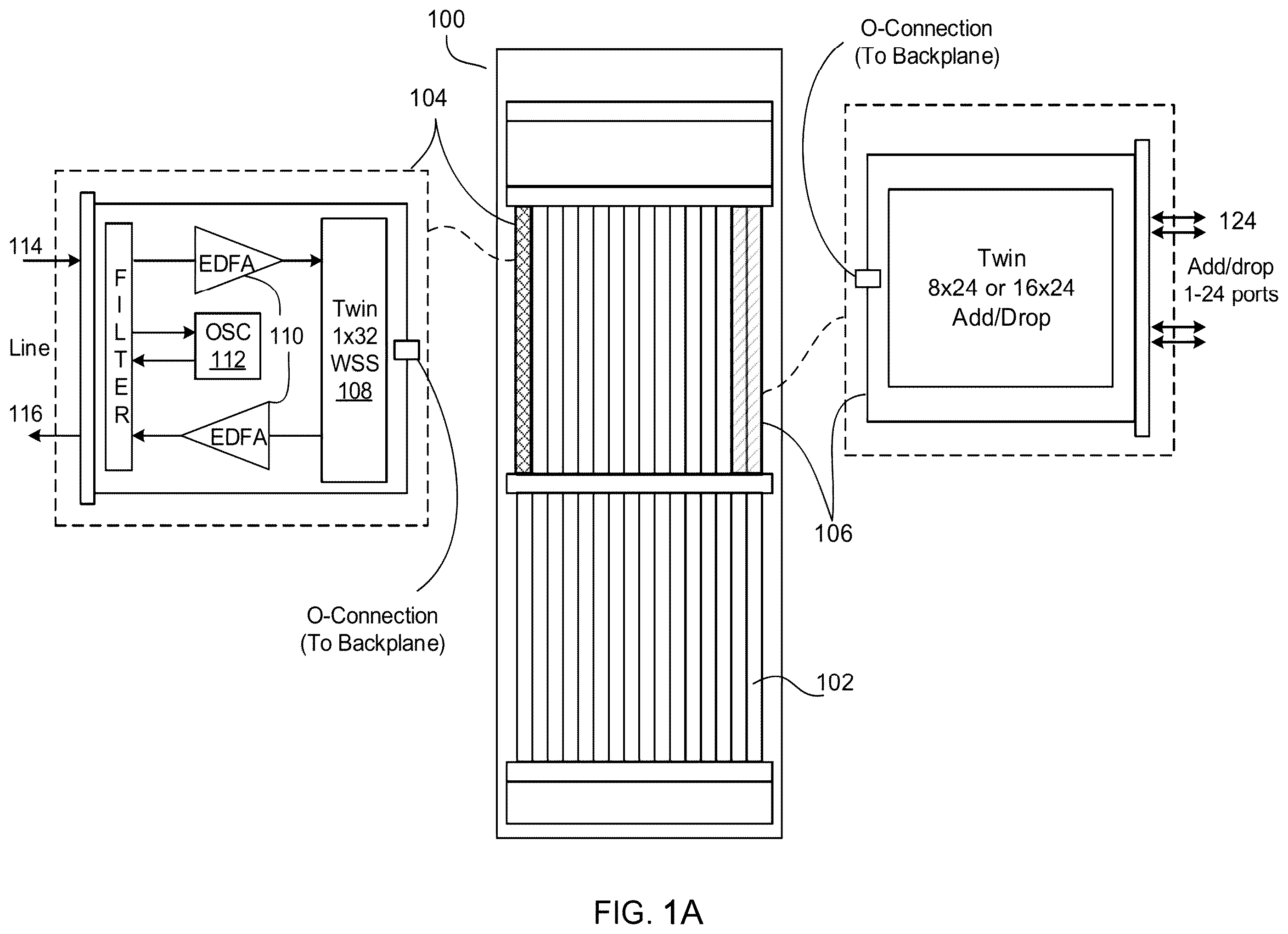 Patent US12568543 Figure 1 – Connection management method for high degree optical cross-connect cluster node