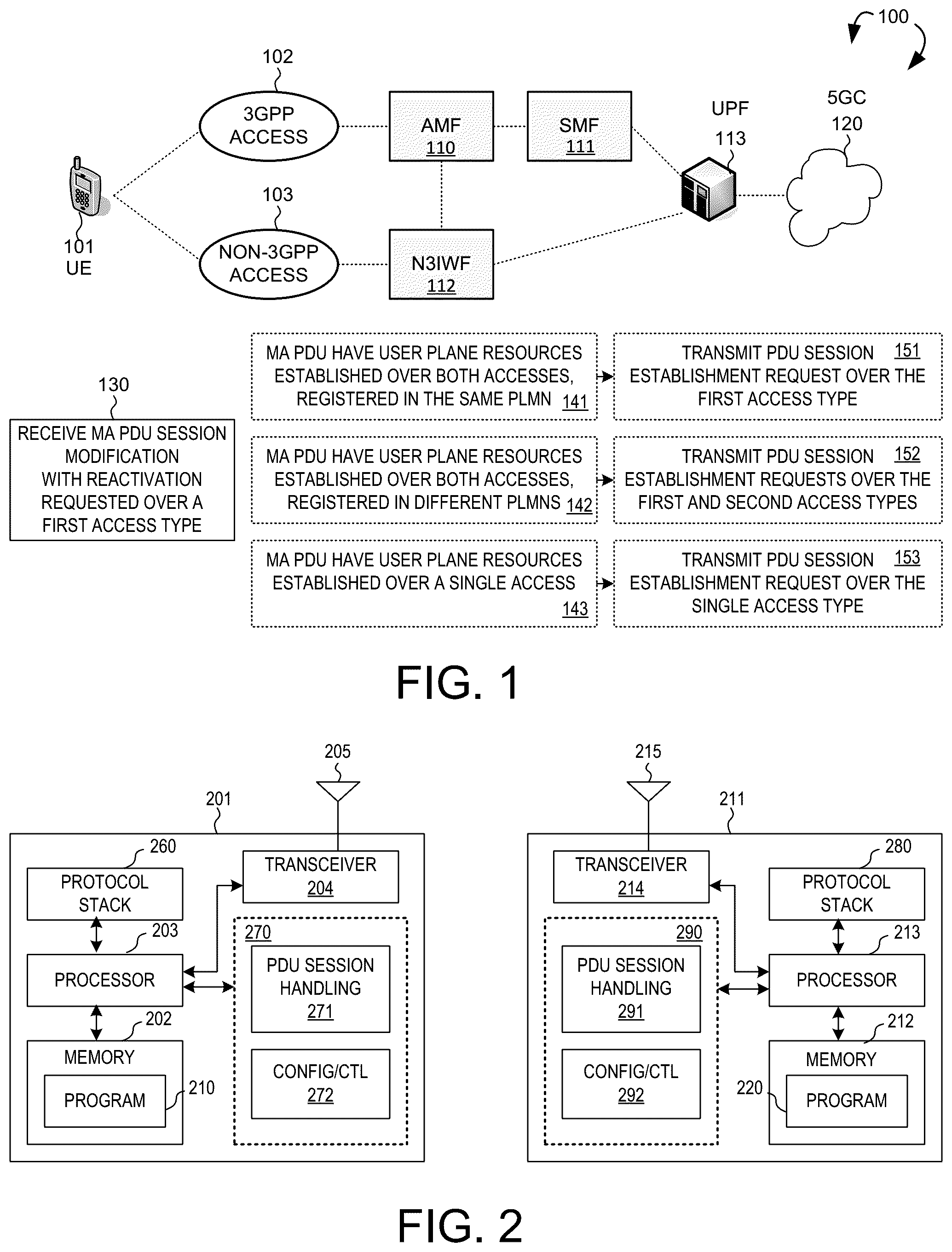Patent US12568549 Figure 1 – MA PDU reactivation requested handling