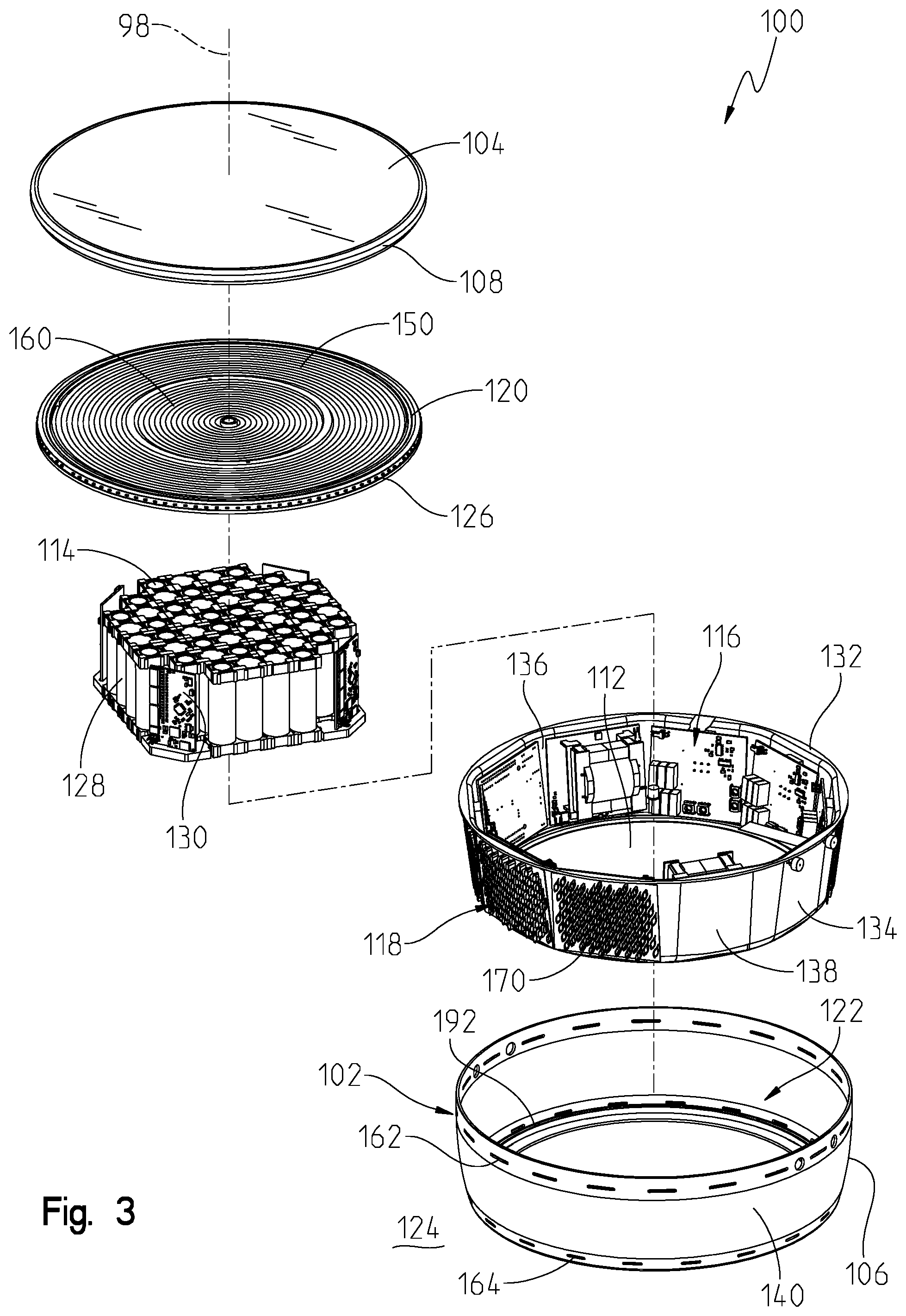 Patent US12568559 Figure 3 – Smart electromagnetic induction wireless charging and cooking device