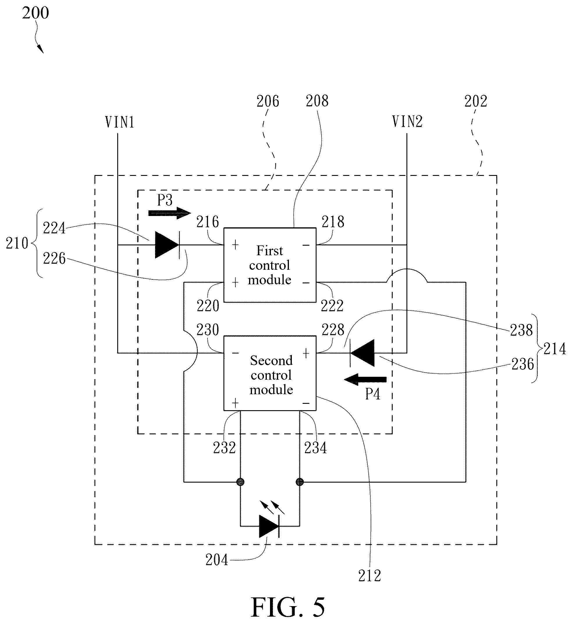 Patent US12568563 Figure 5 – Non-polar light-emitting diode control chip