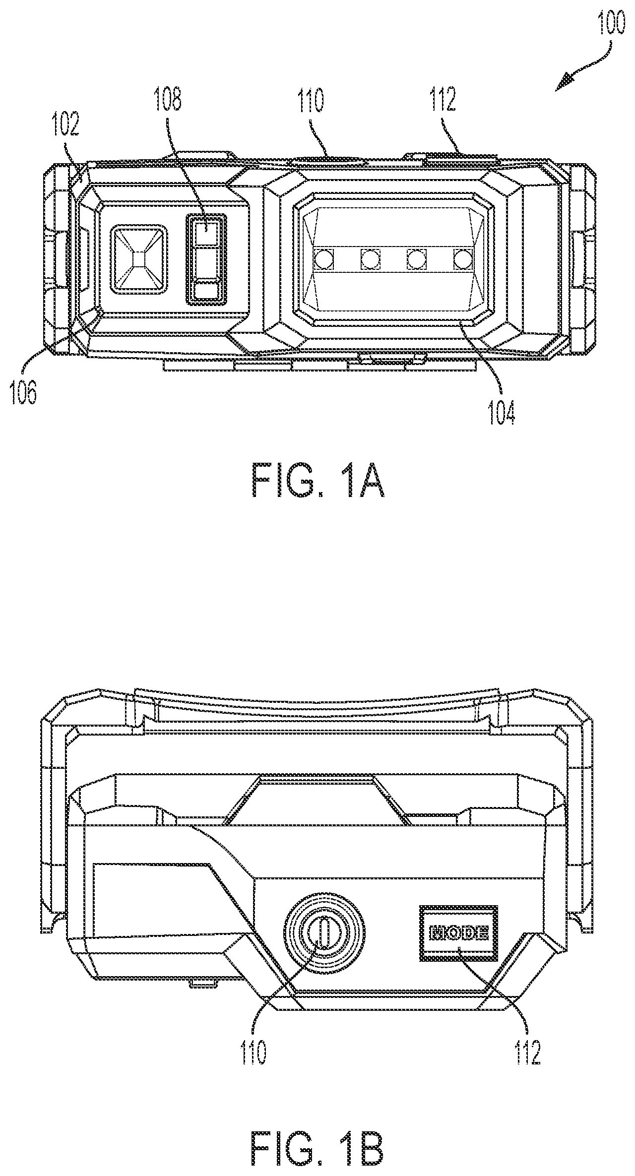 Patent US12568564 Figure 1 – Portable lighting device with automatic dimming functionality