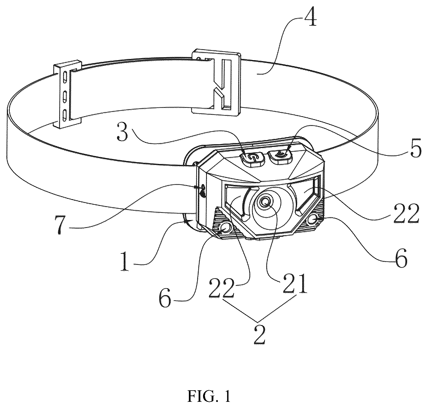 Patent US12568567 Figure 1 – Headlamp