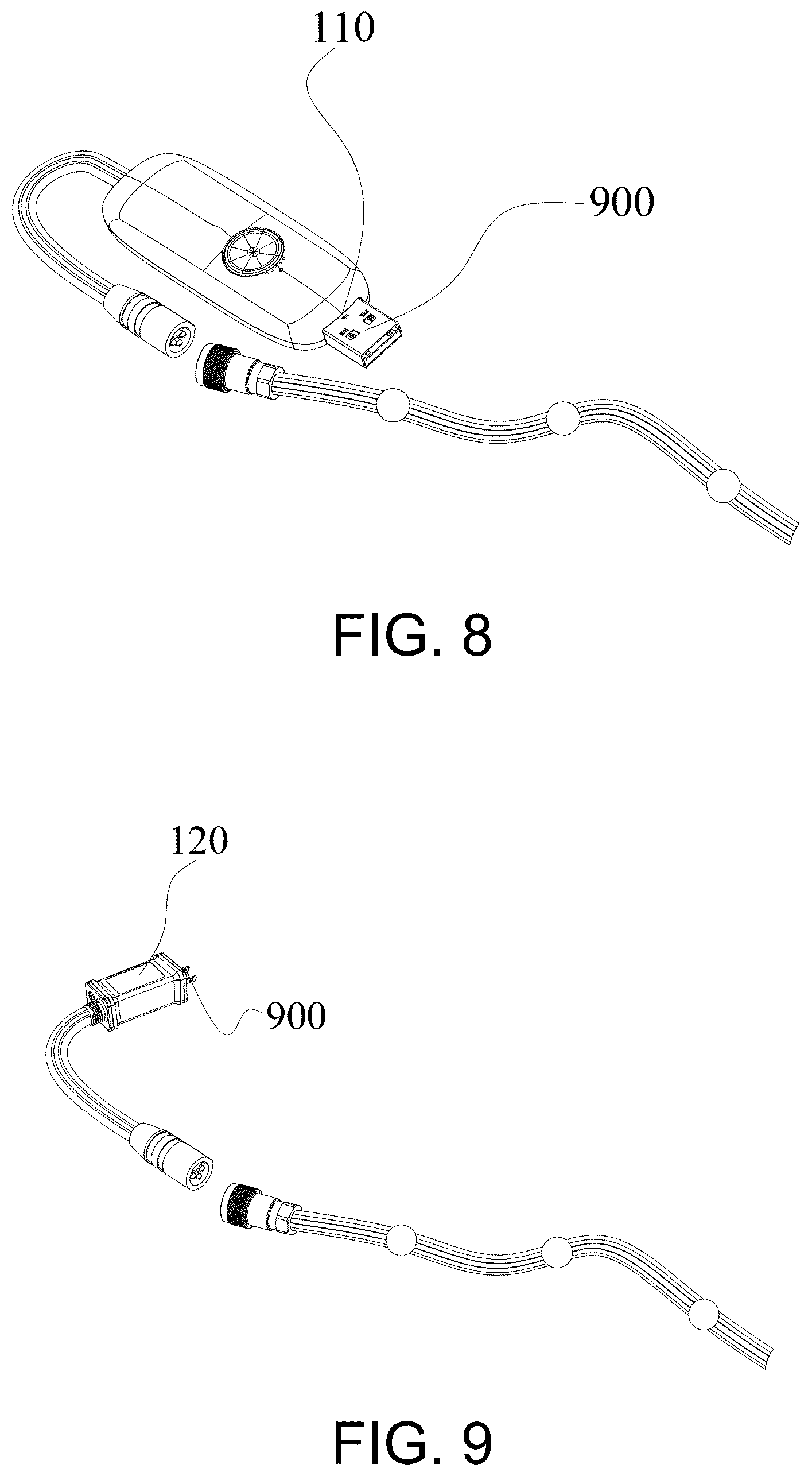 Patent US12568568 Figure 5 – Three-wire LED addressable online, three-wire continuous LED light string set, and online addressing method thereof