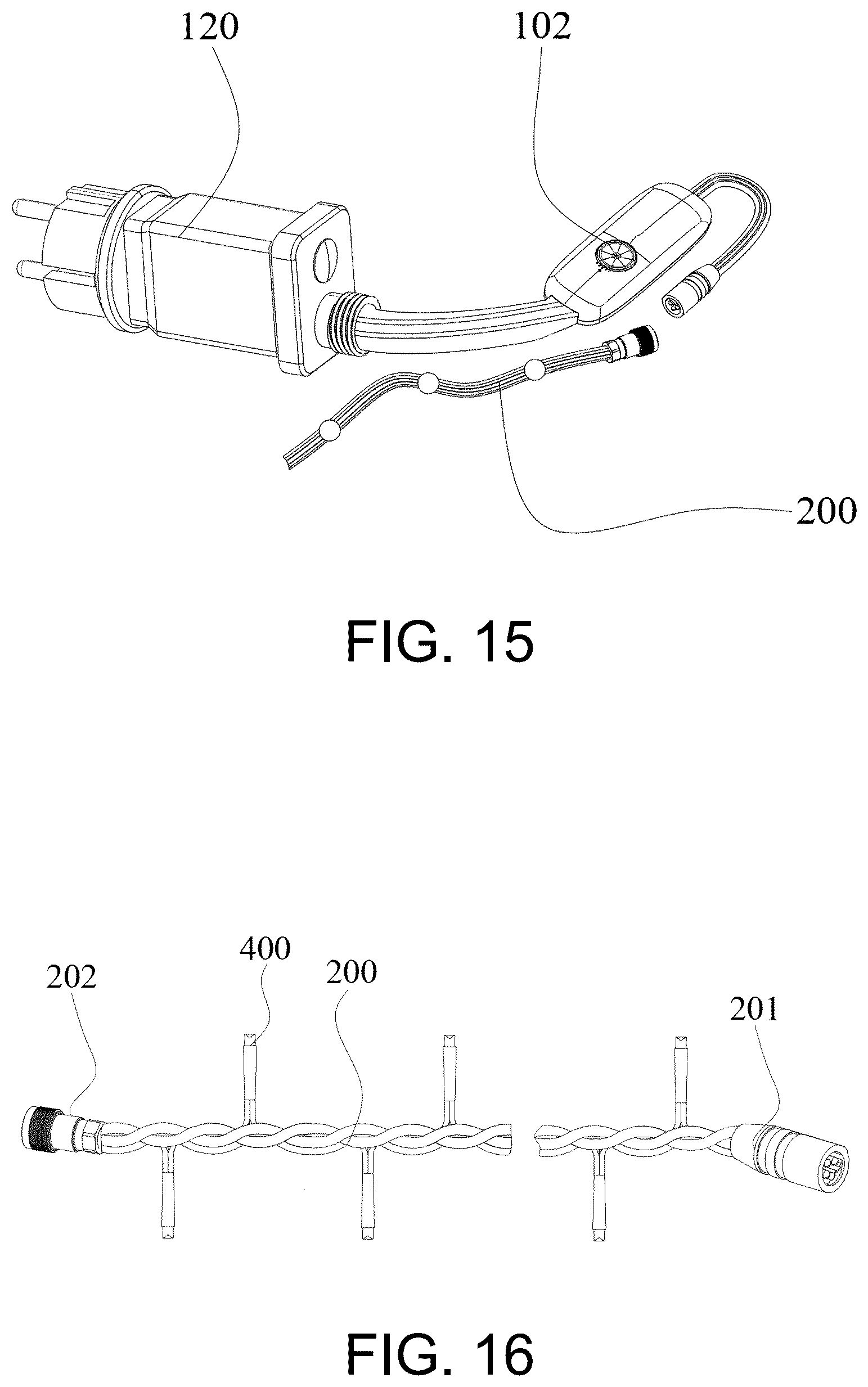 Patent US12568568 Figure 10 – Three-wire LED addressable online, three-wire continuous LED light string set, and online addressing method thereof